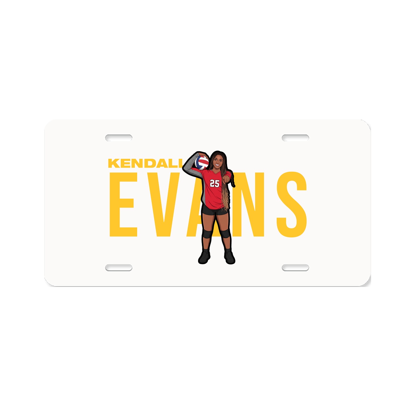 License Plate — Player Name in Classic