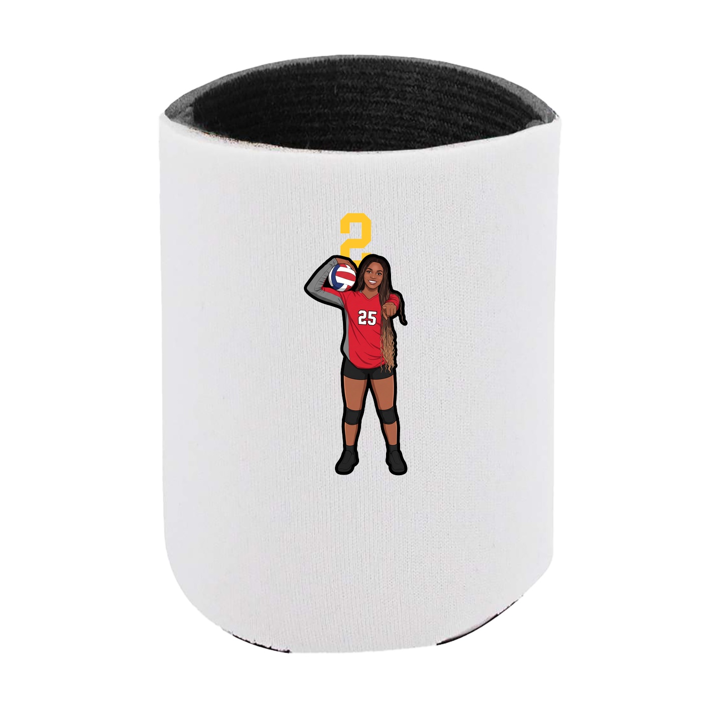 Can Holder — Number Top in White