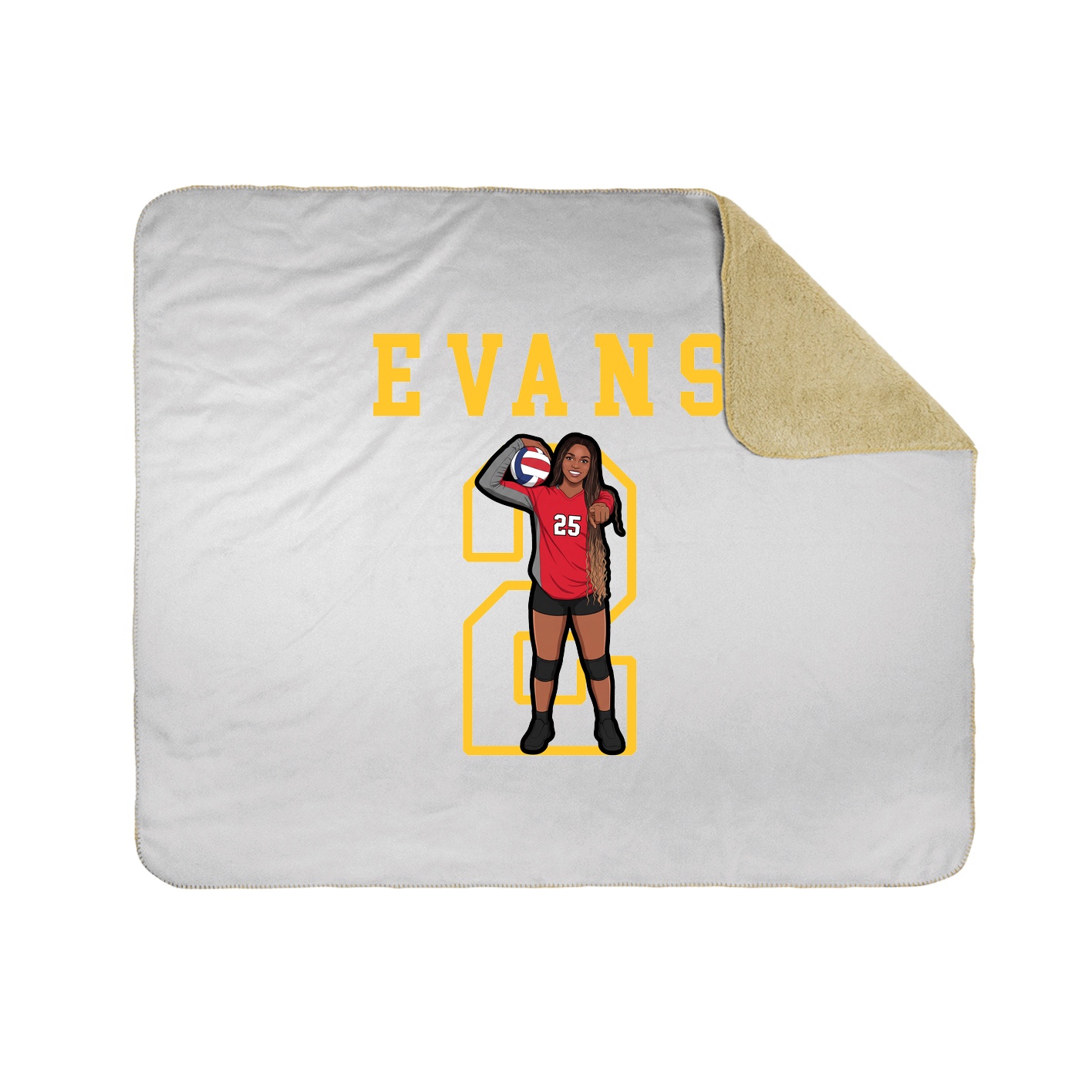 Throw Blanket — Shirsey in White