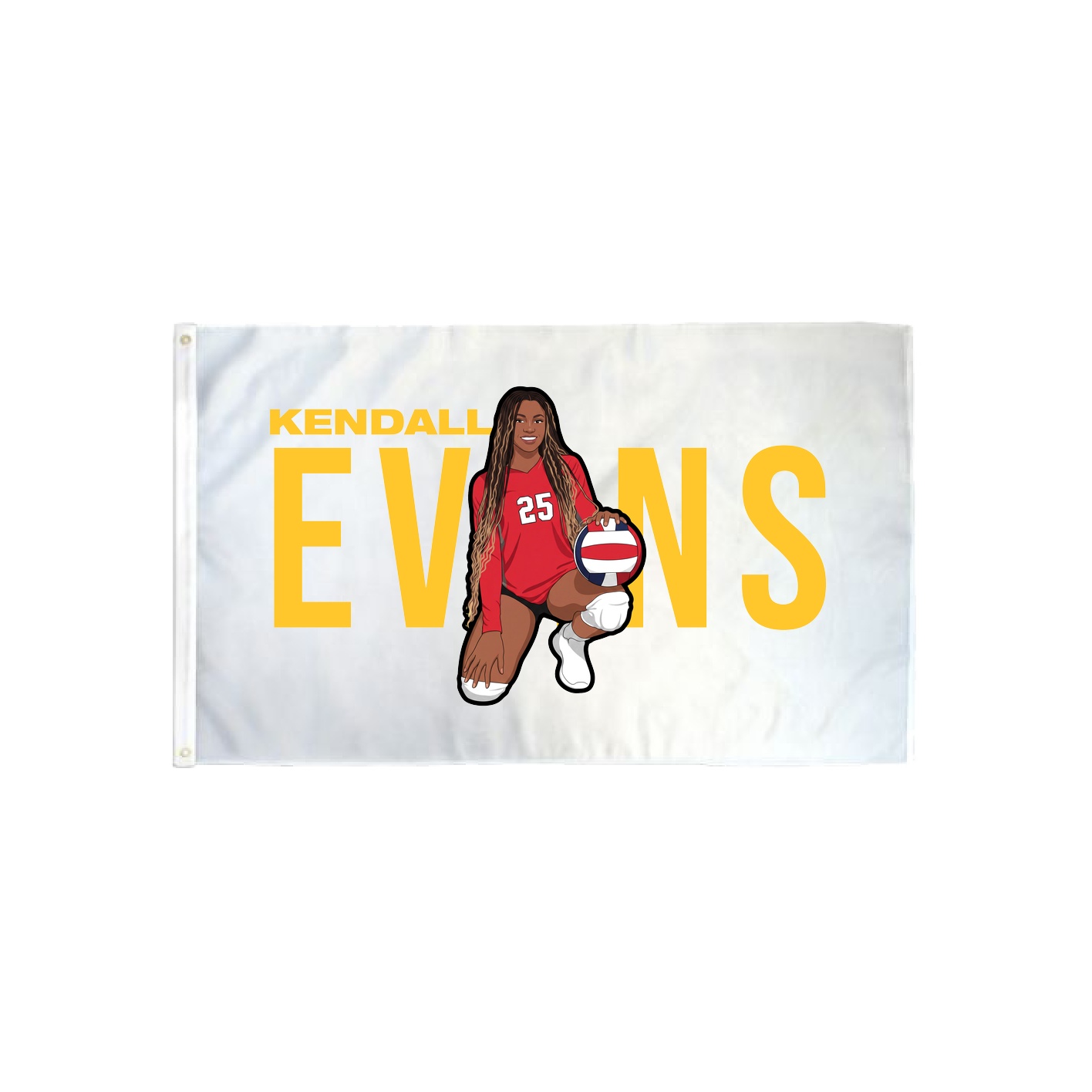3x5 Flag — Player Name in Classic