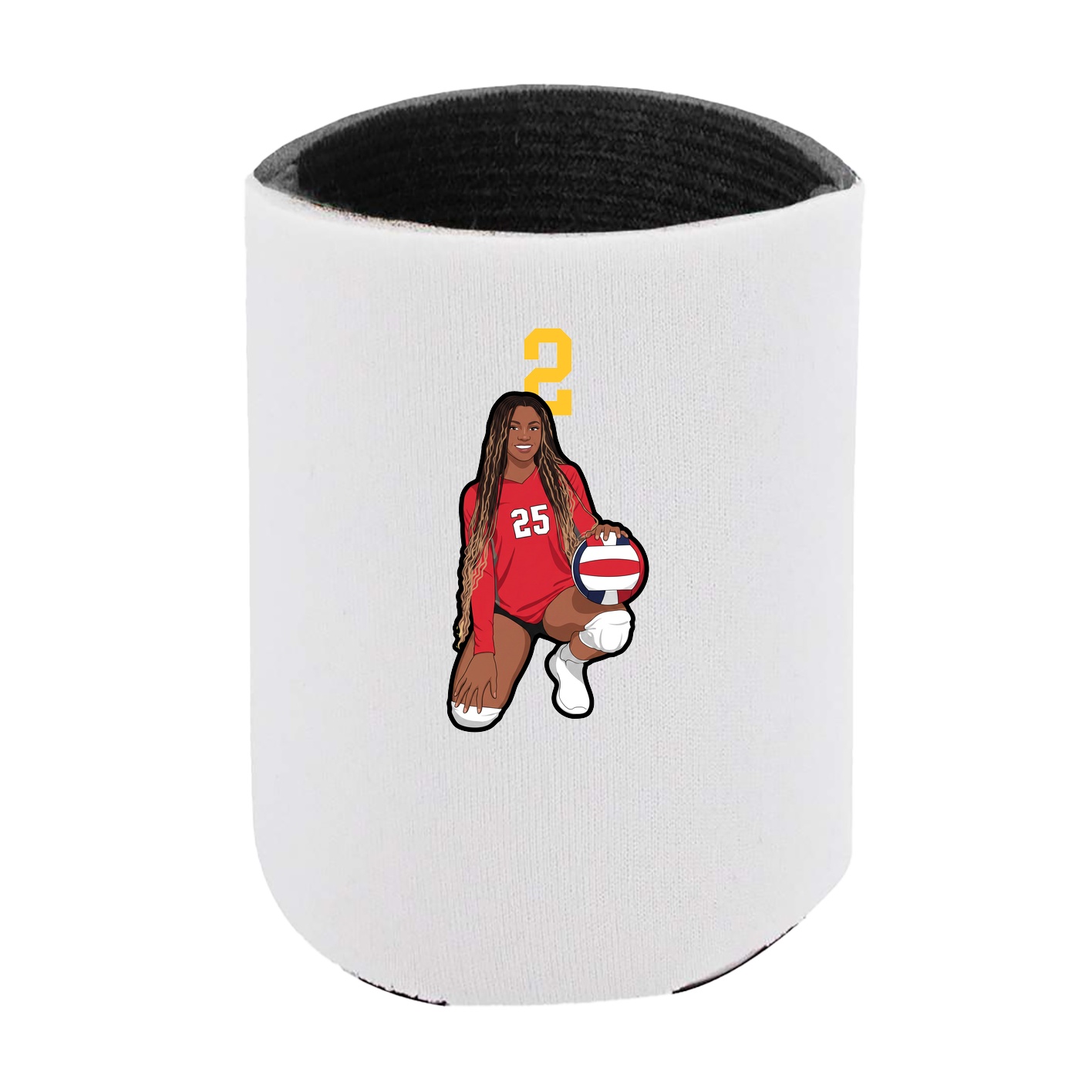 Can Holder — Number Top in White