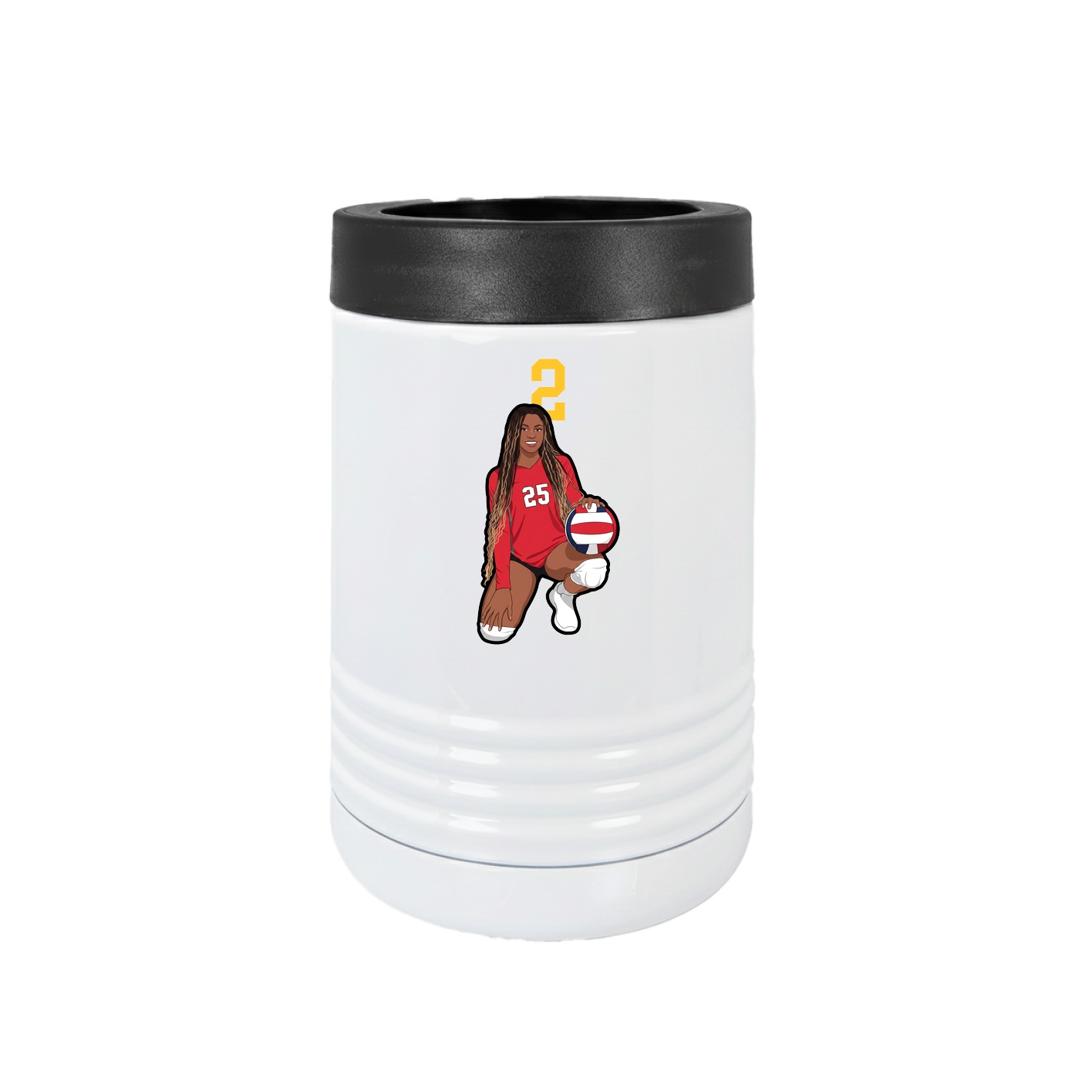 Beverage Holder — Number Top in White
