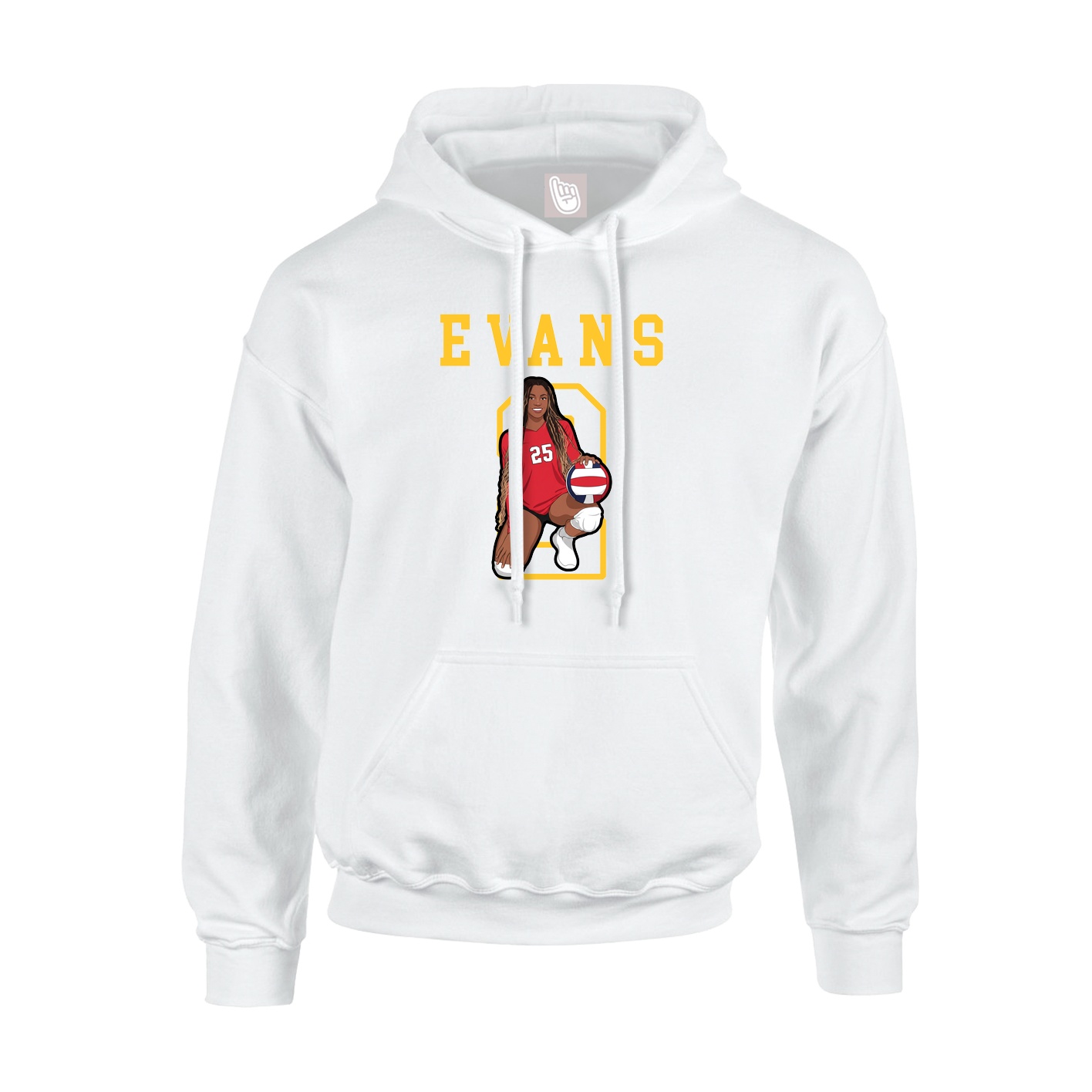 Hoodie — Shirsey in White