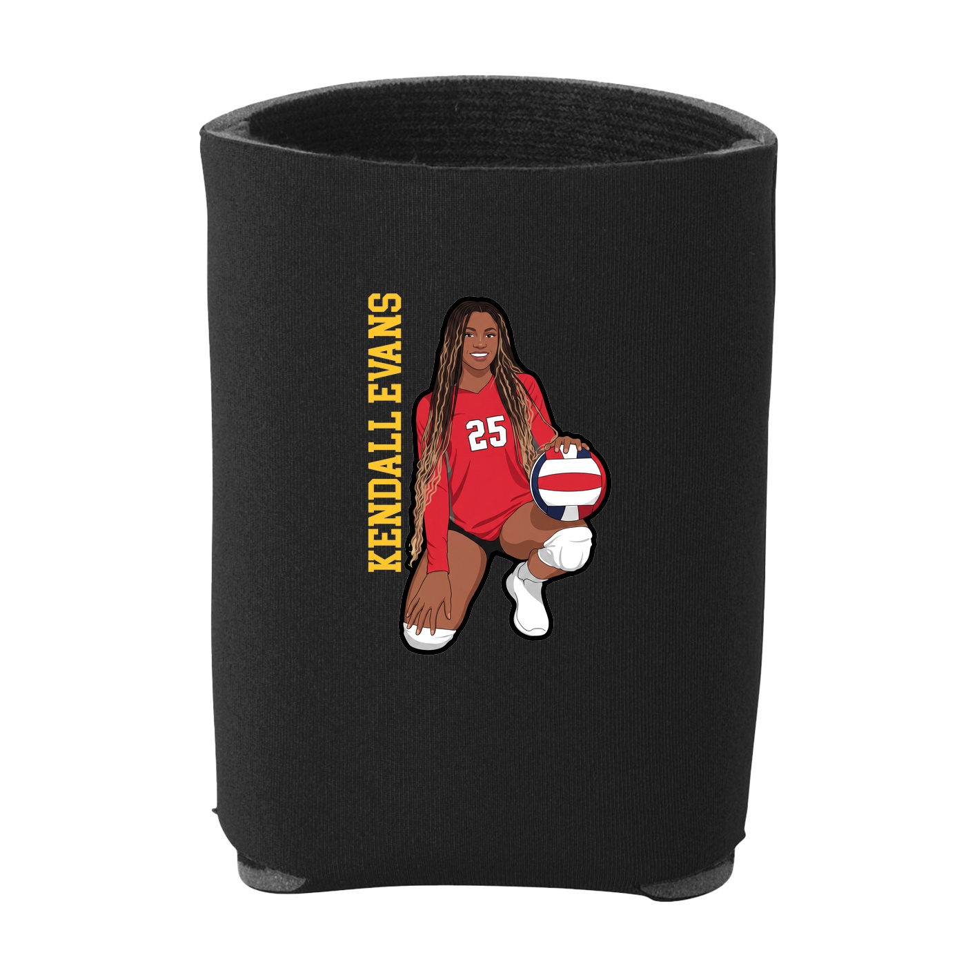 Can Holder — Name Vertical in Black