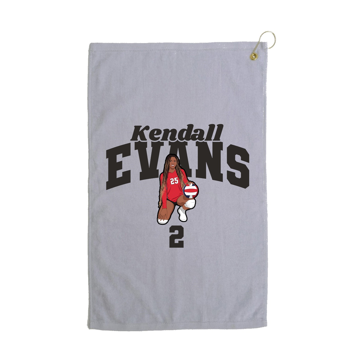 Golf Towel — Signature Arch in Grey