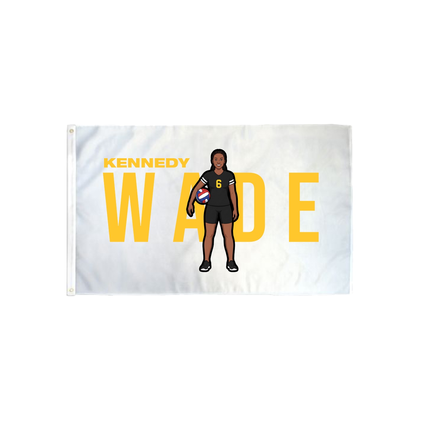 3x5 Flag — Player Name in Classic