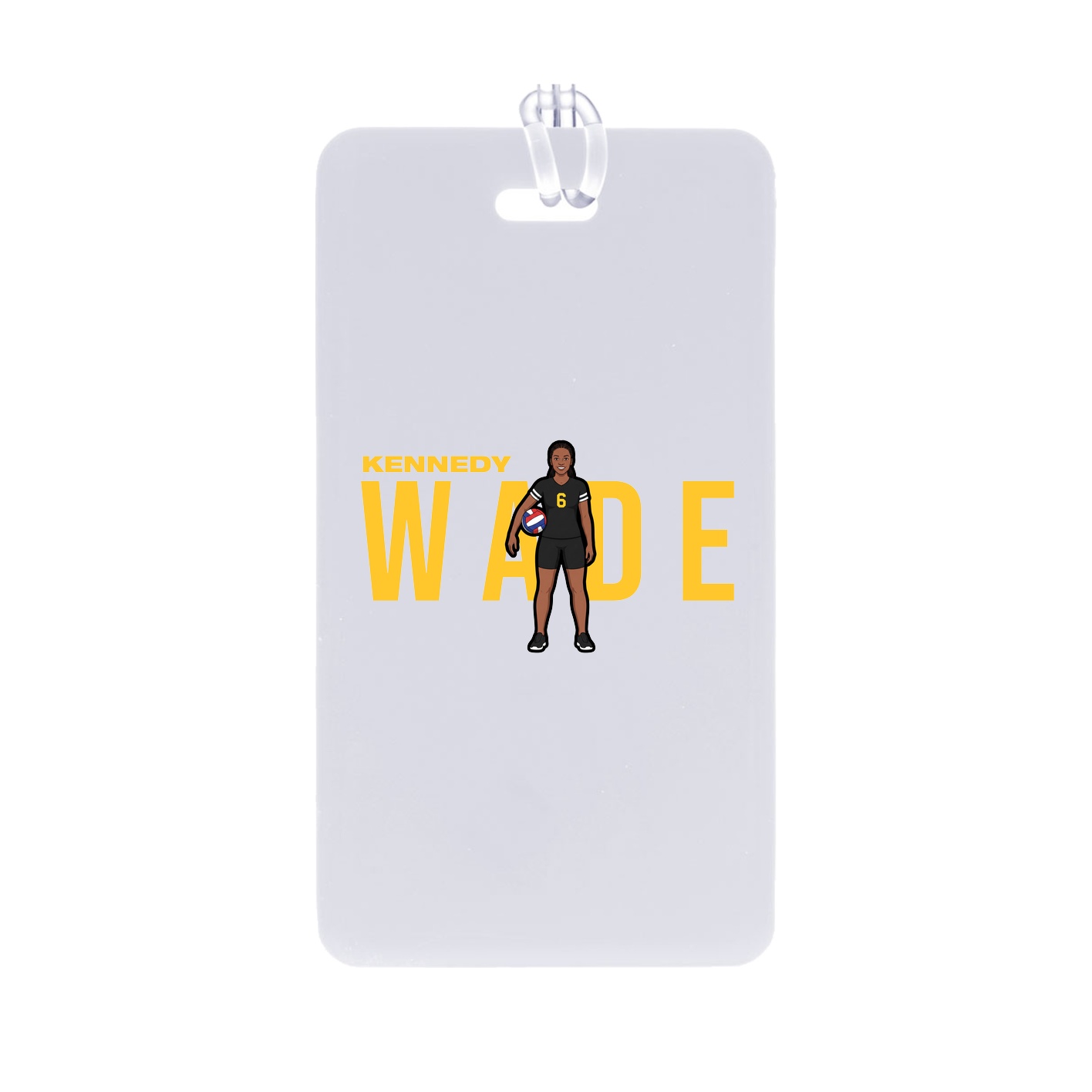 Bag Tag — Player Name in Classic