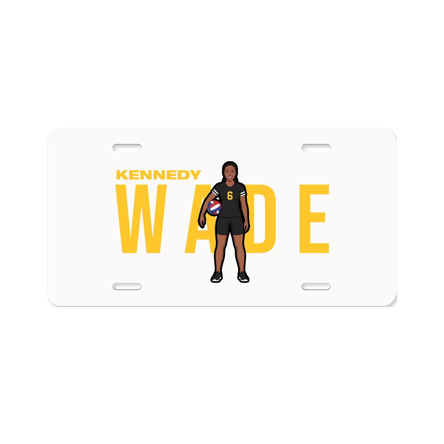 License Plate — Player Name in Classic