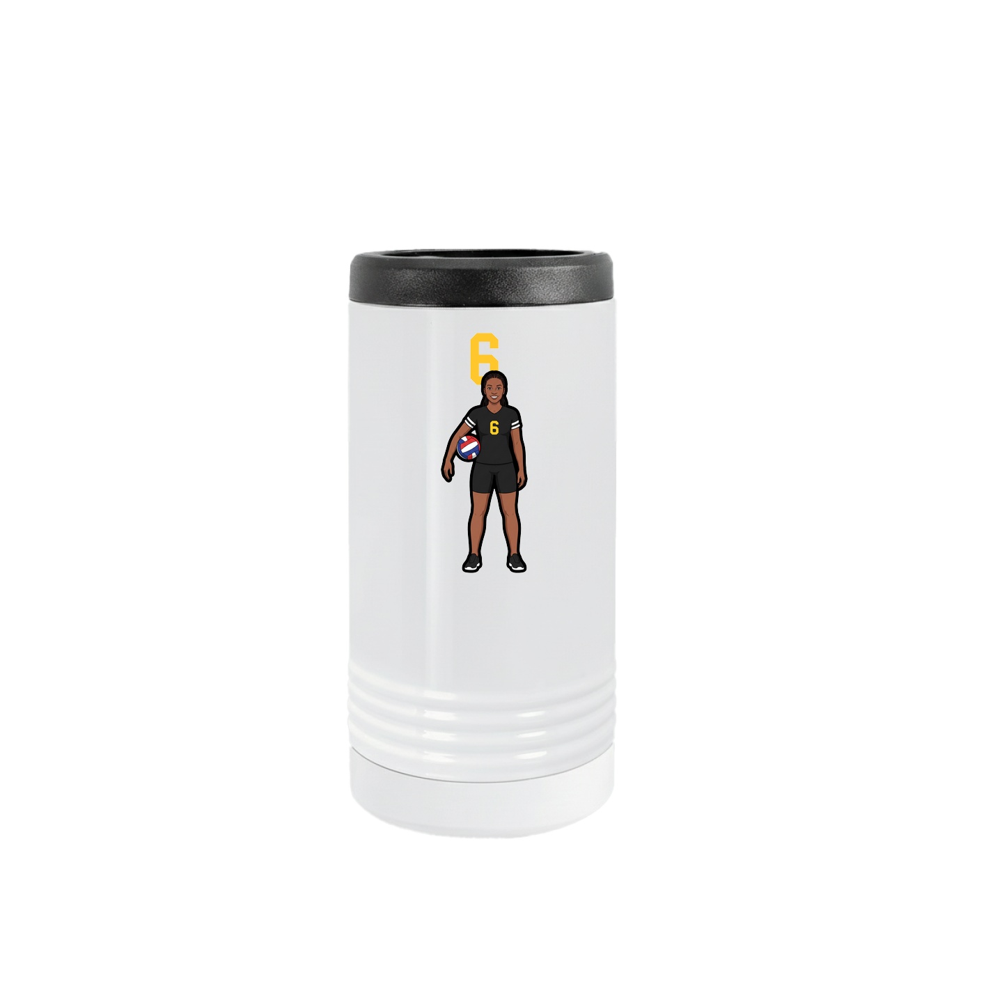 Slim Beverage Holder — Number Top in White