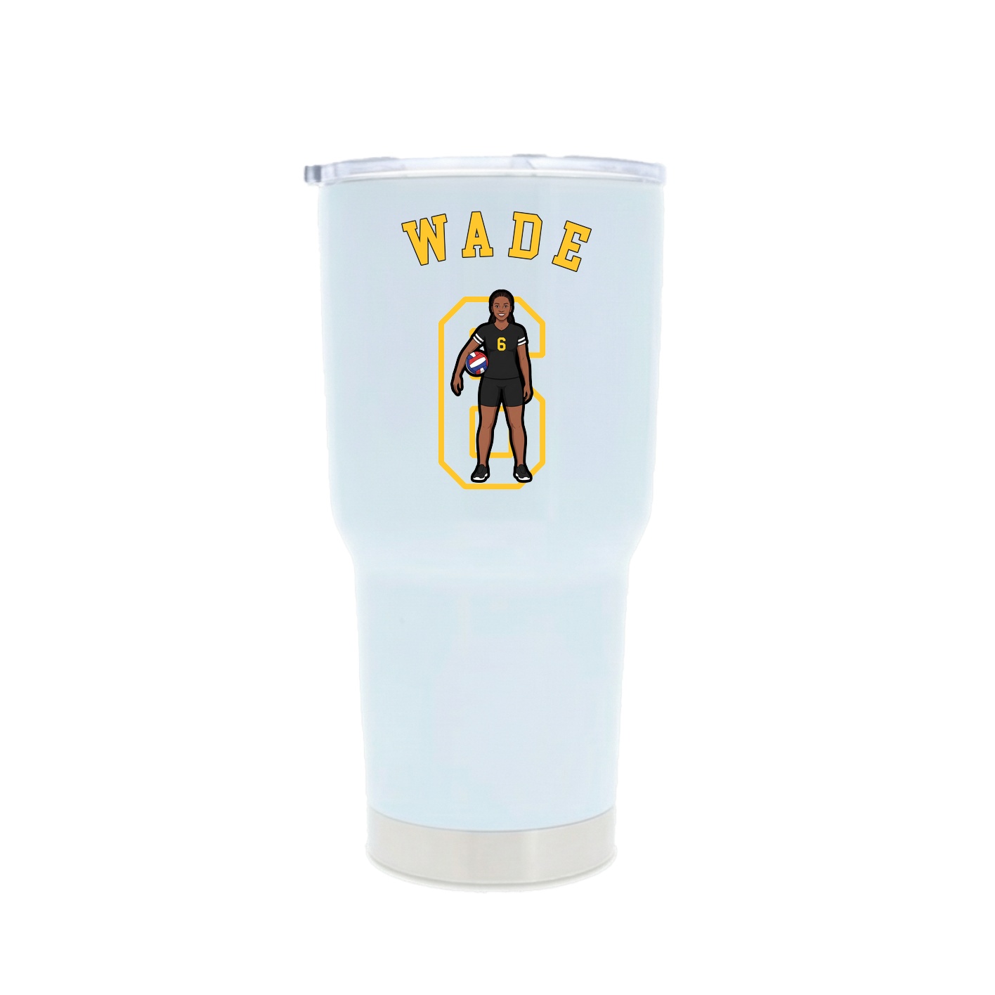 30oz Stainless Steel Tumbler — Shirsey Arch in White