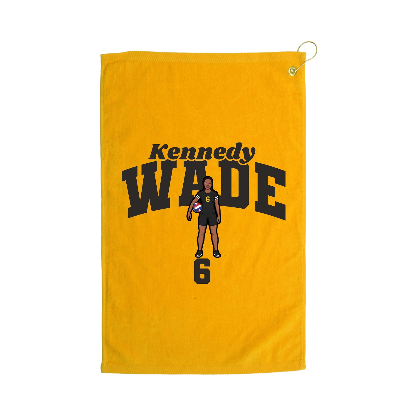 Golf Towel — Signature Arch in Gold