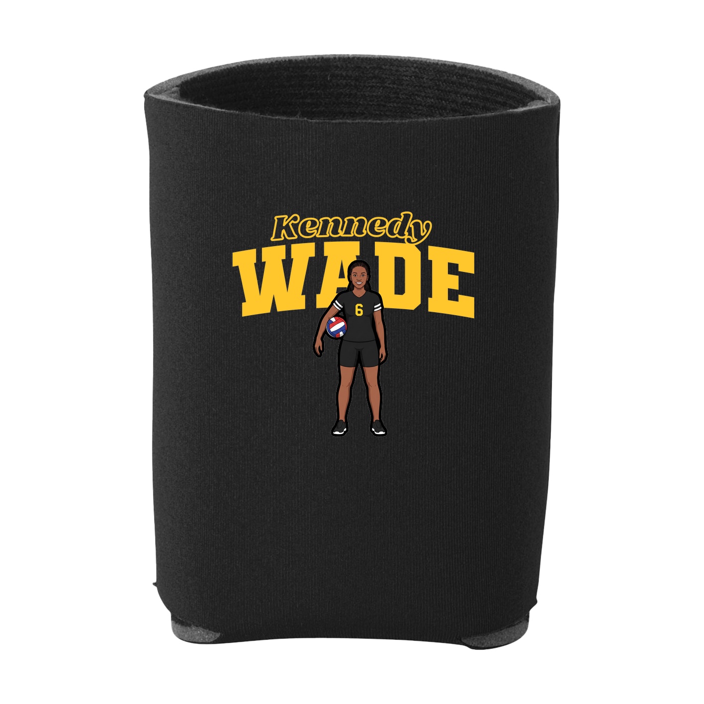 Can Holder — Name Arch in Black