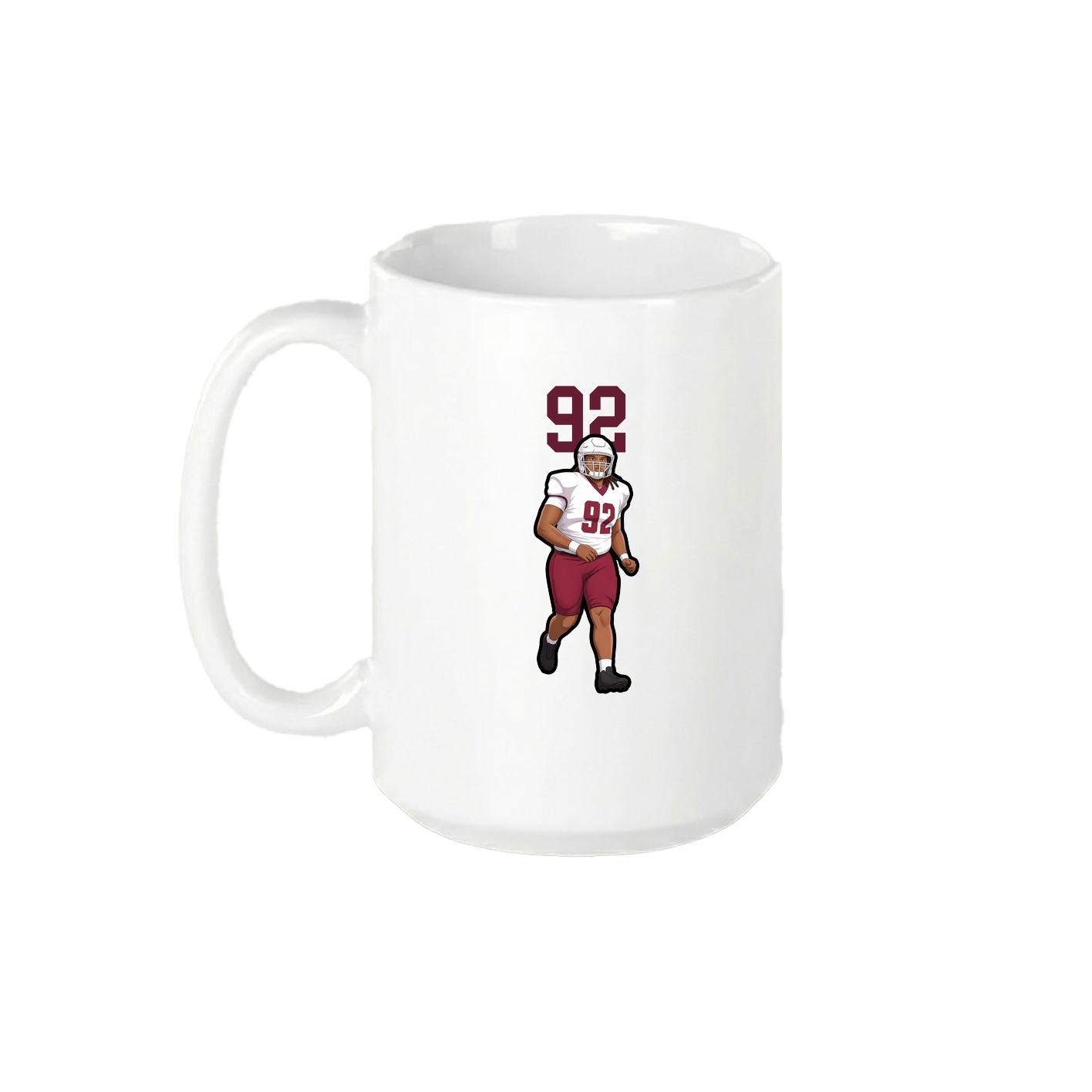 15oz Coffee Mug — Number Top in White