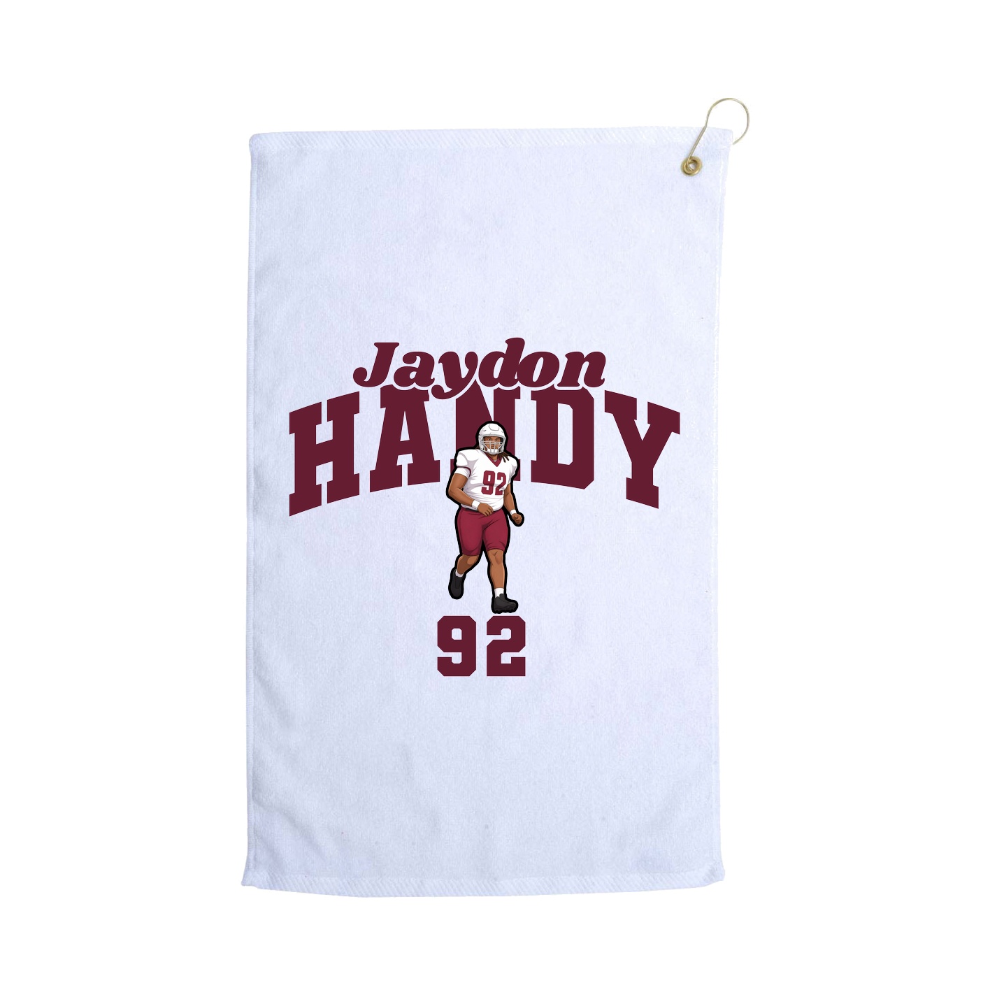 Golf Towel — Signature Arch in White