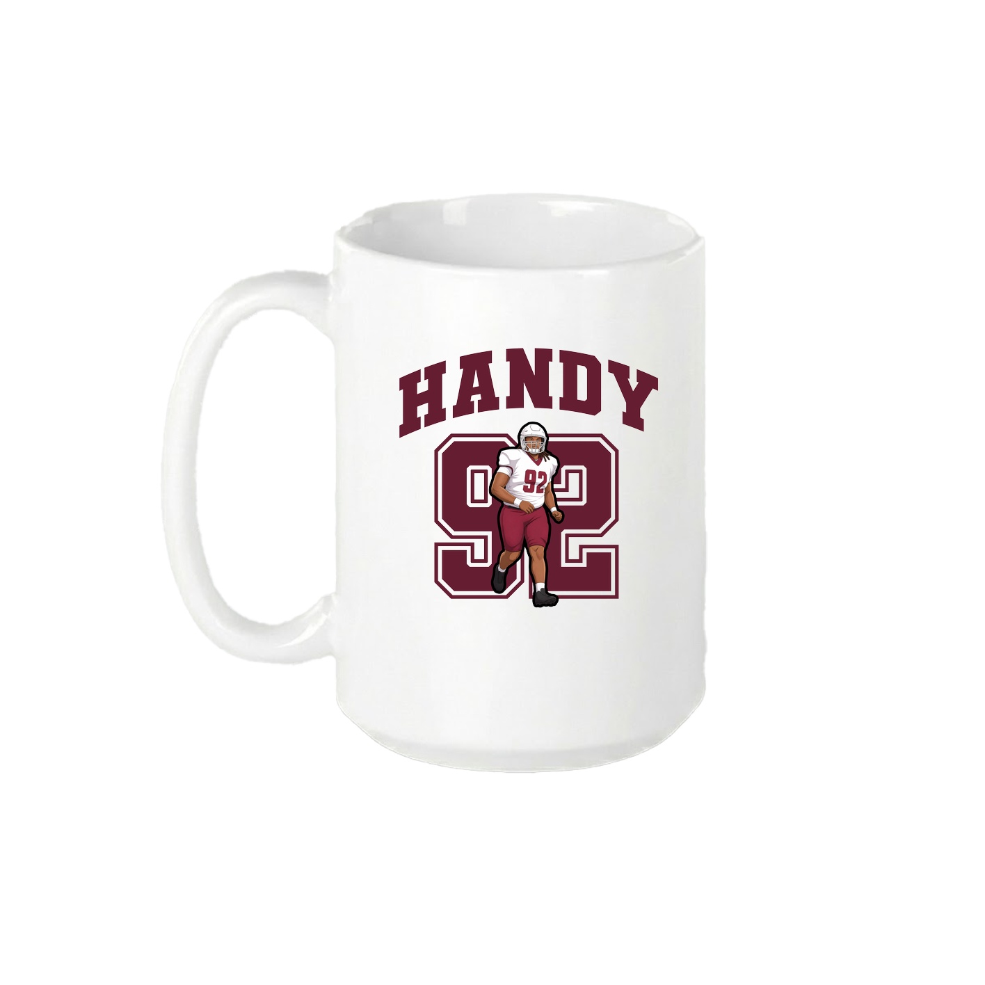 15oz Coffee Mug — Number in White