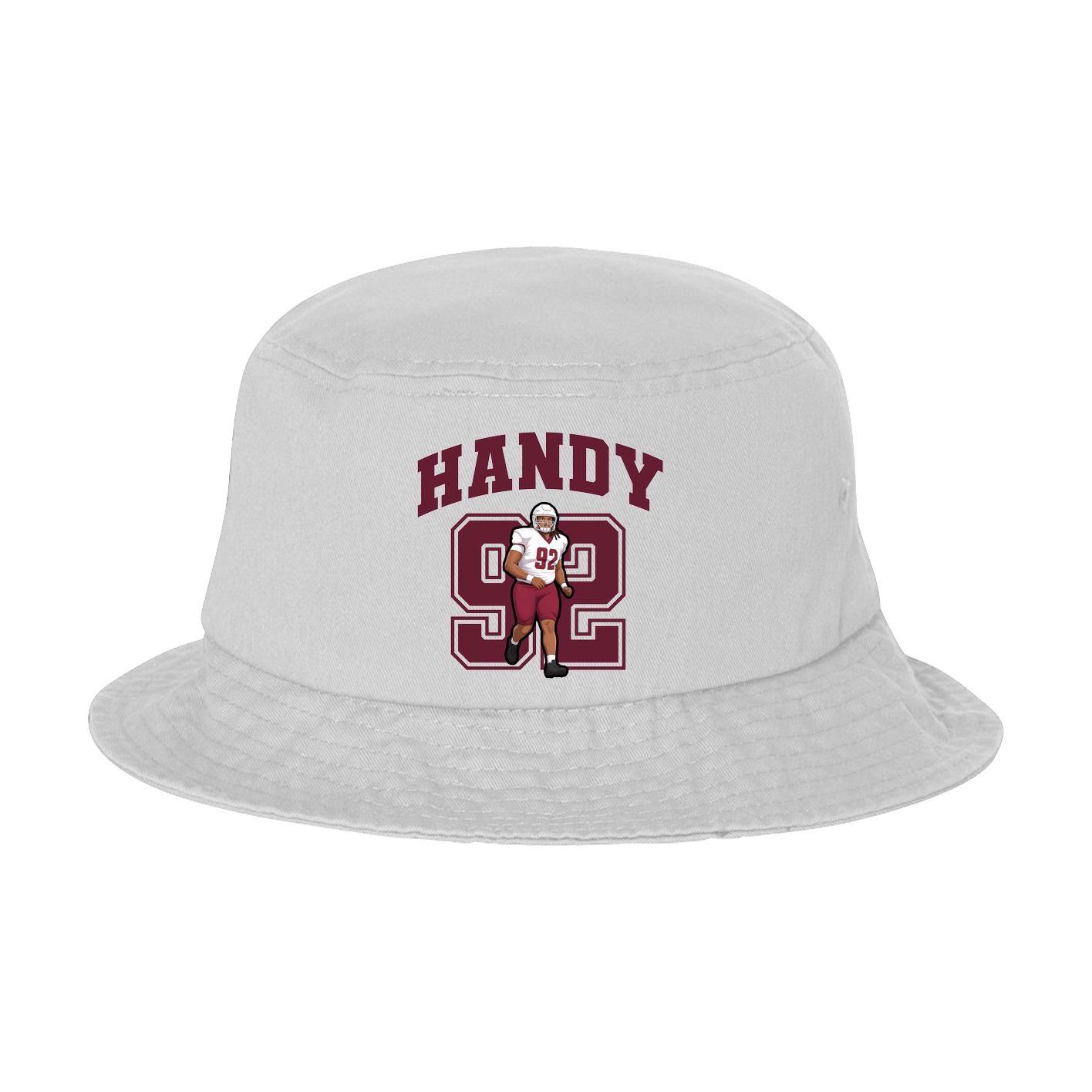 Bucket Cap — Number in White
