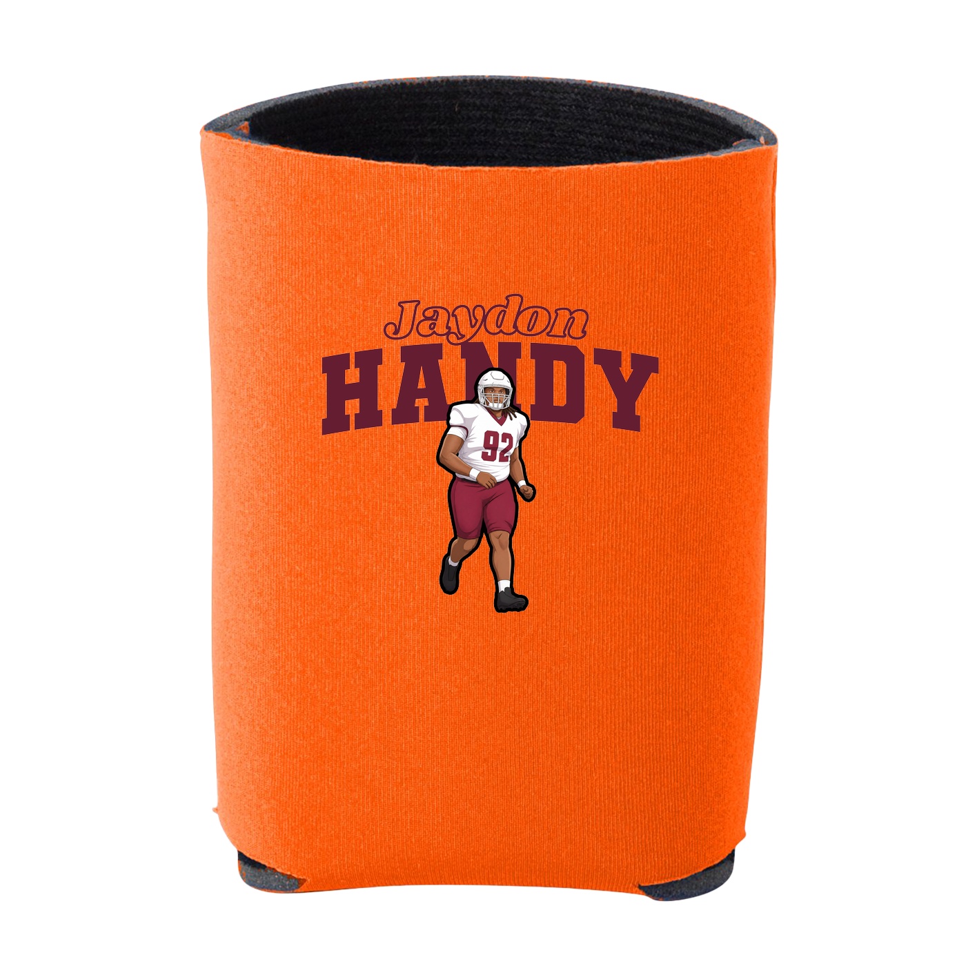 Can Holder — Name Arch in Orange