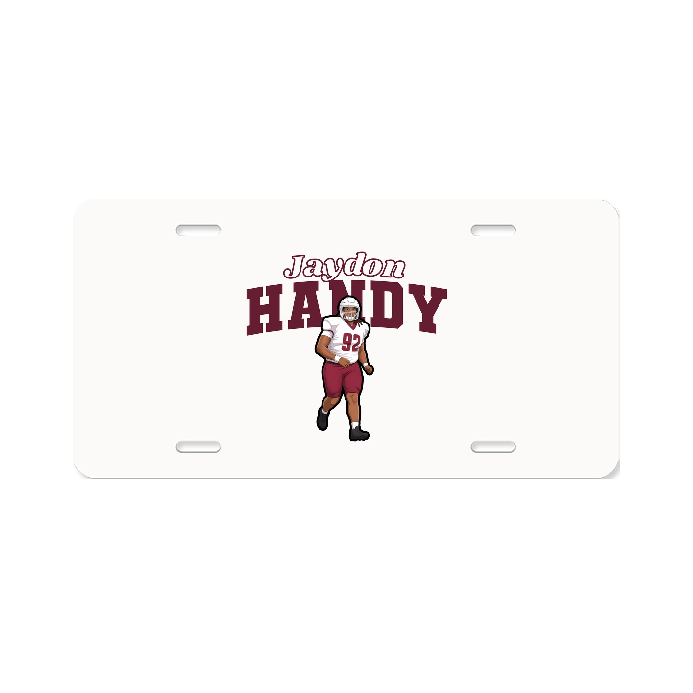 License Plate — Name Arch in Classic