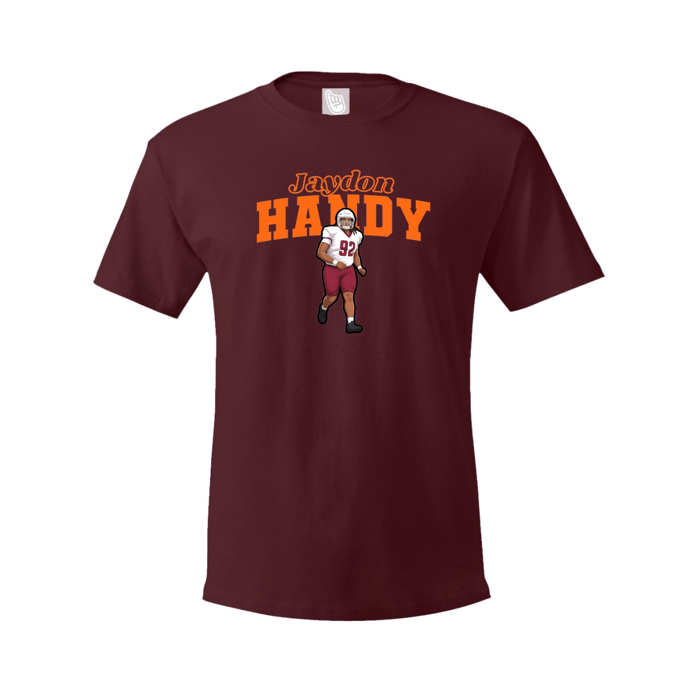 Tee — Name Arch in Maroon