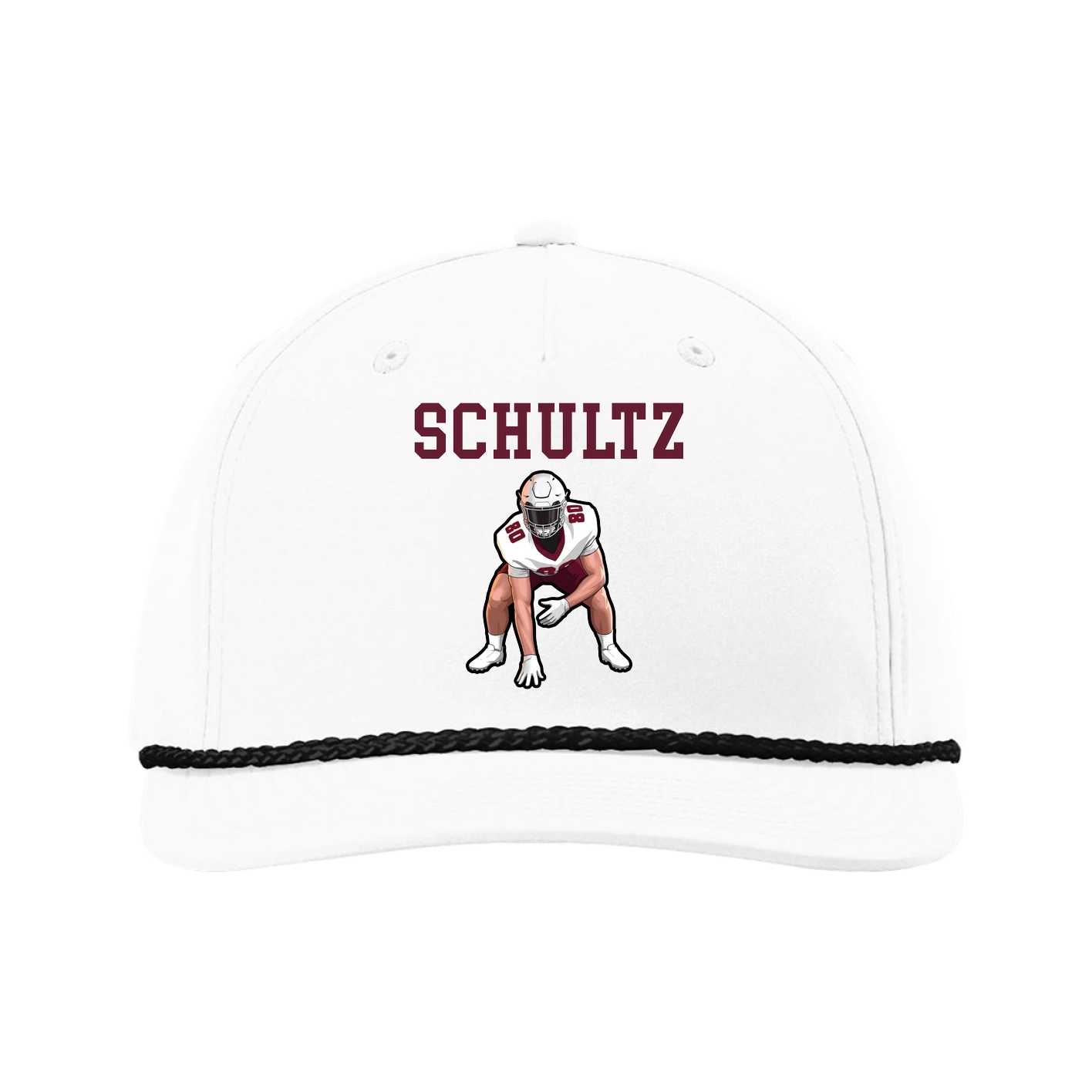 Five-Panel Classic Rope Cap — Shirsey in White