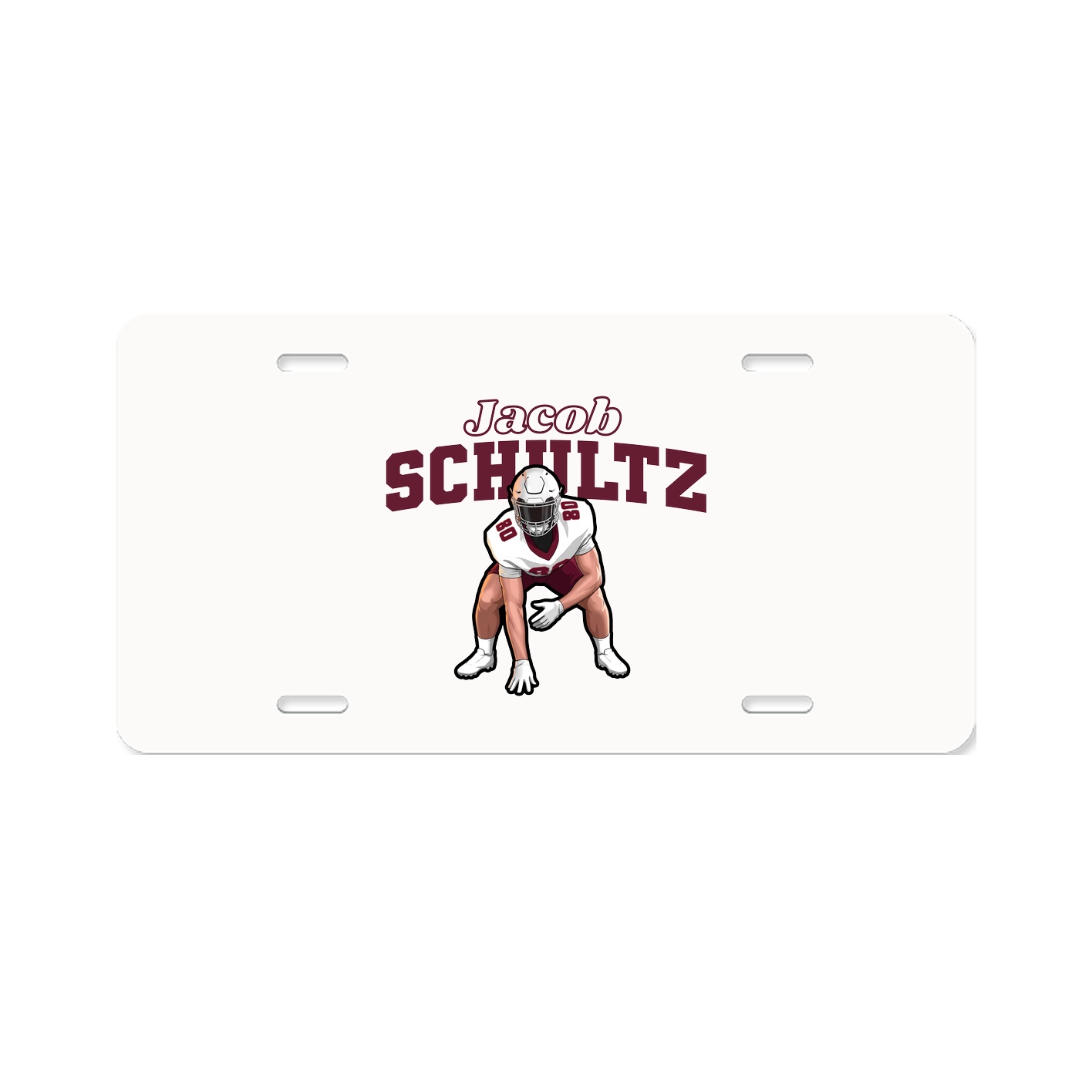 License Plate — Name Arch in Classic