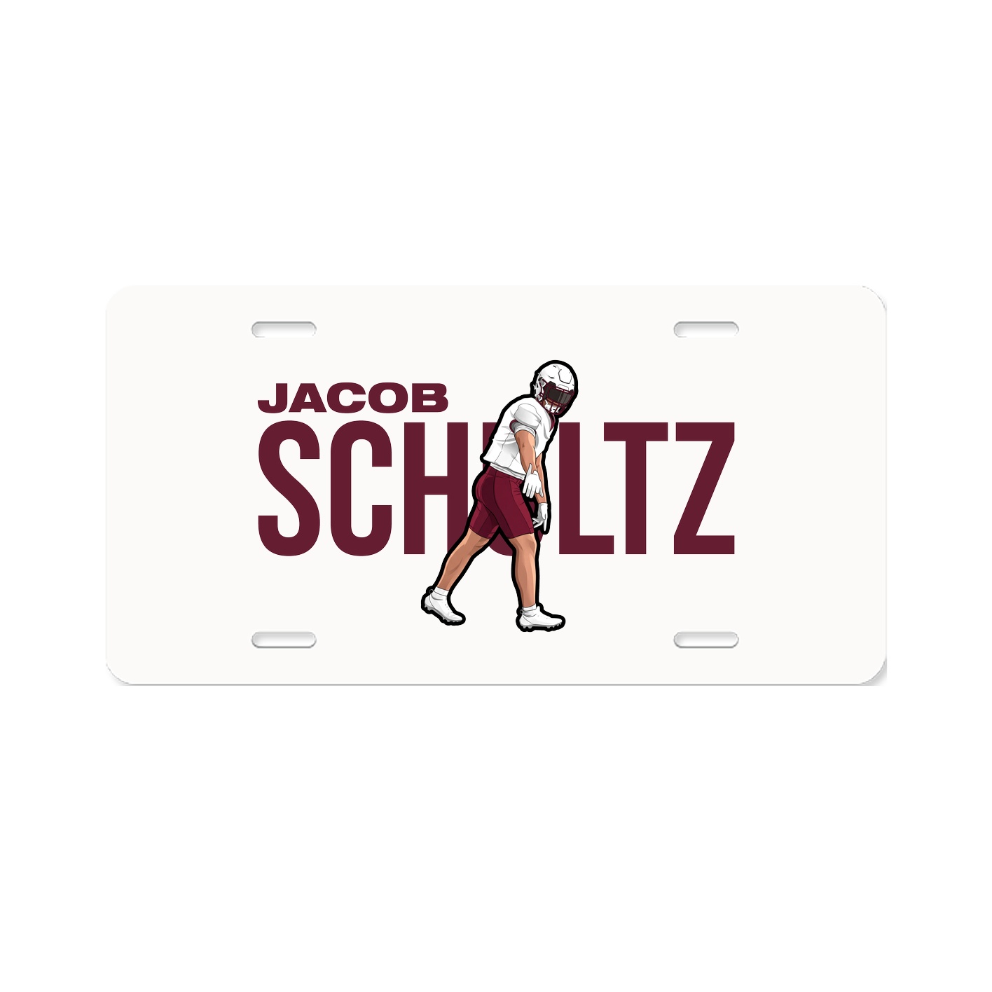 License Plate — Player Name in Classic