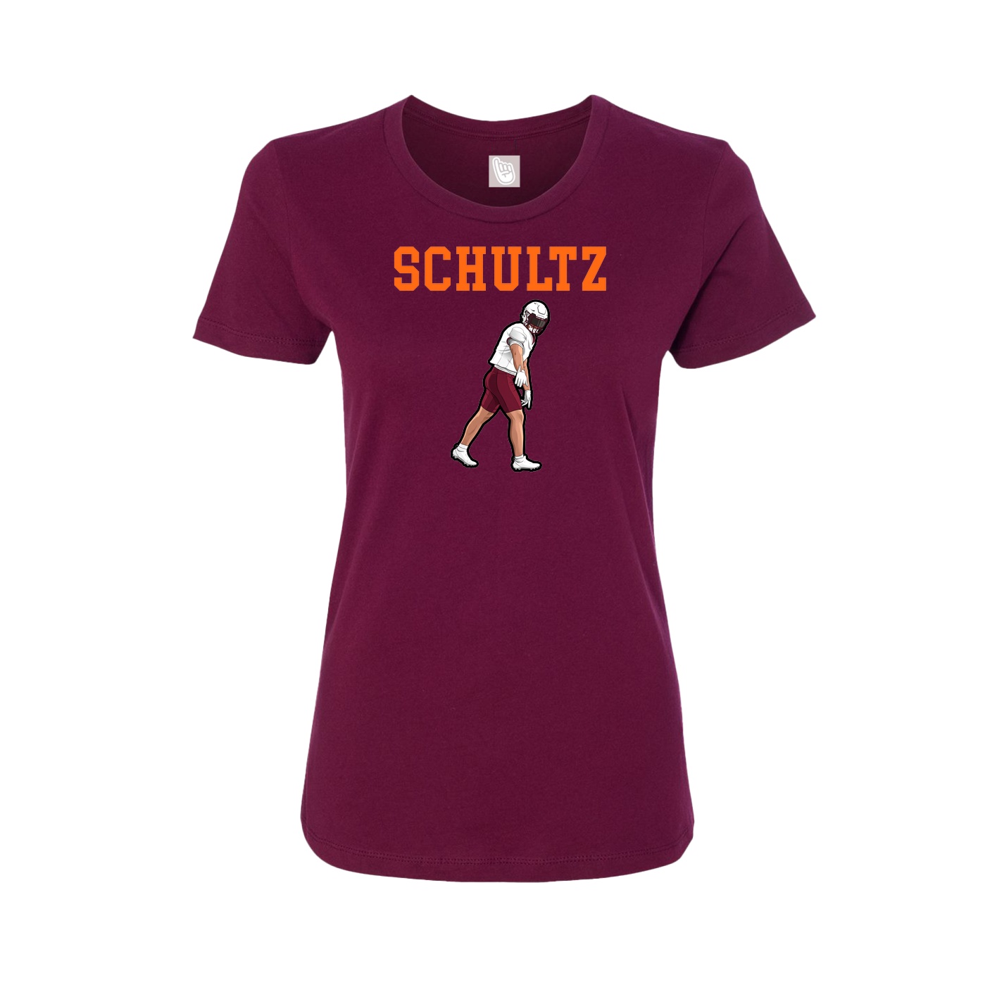Fitted Women's Tee — Shirsey in Maroon