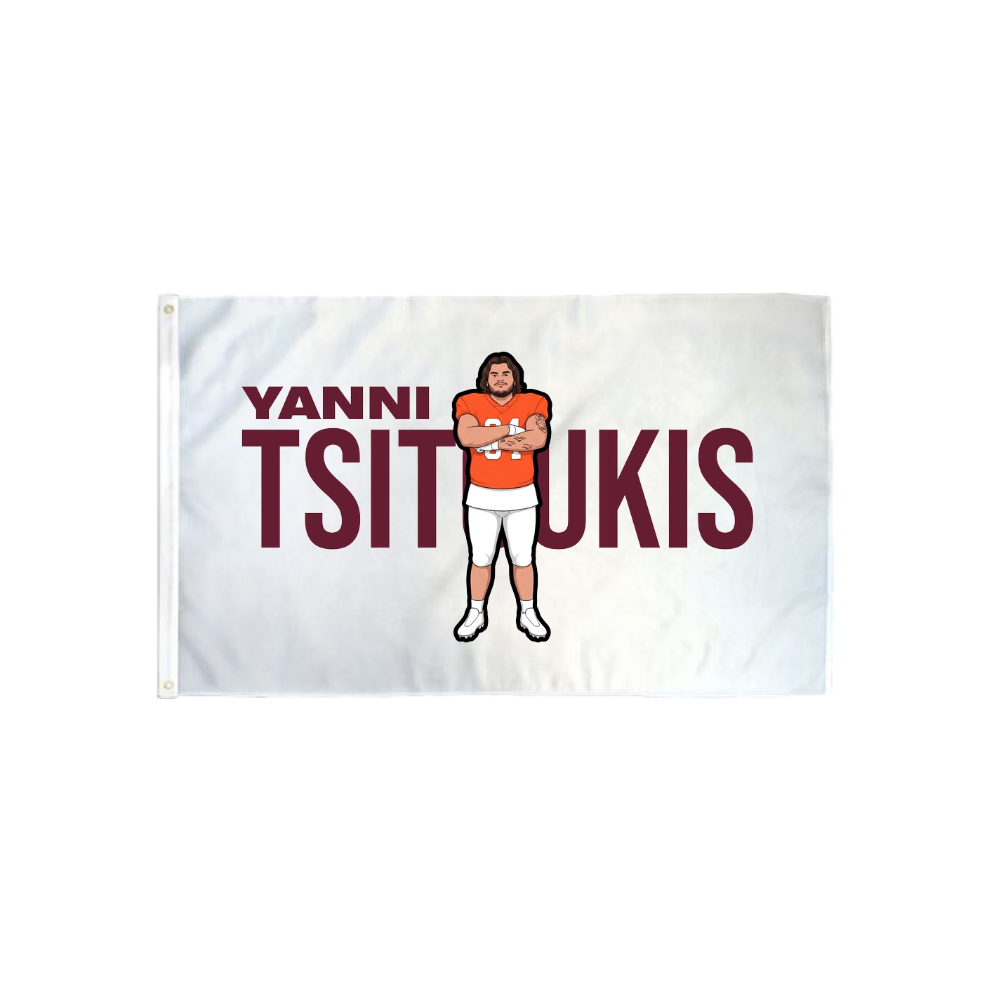3x5 Flag — Player Name in Classic