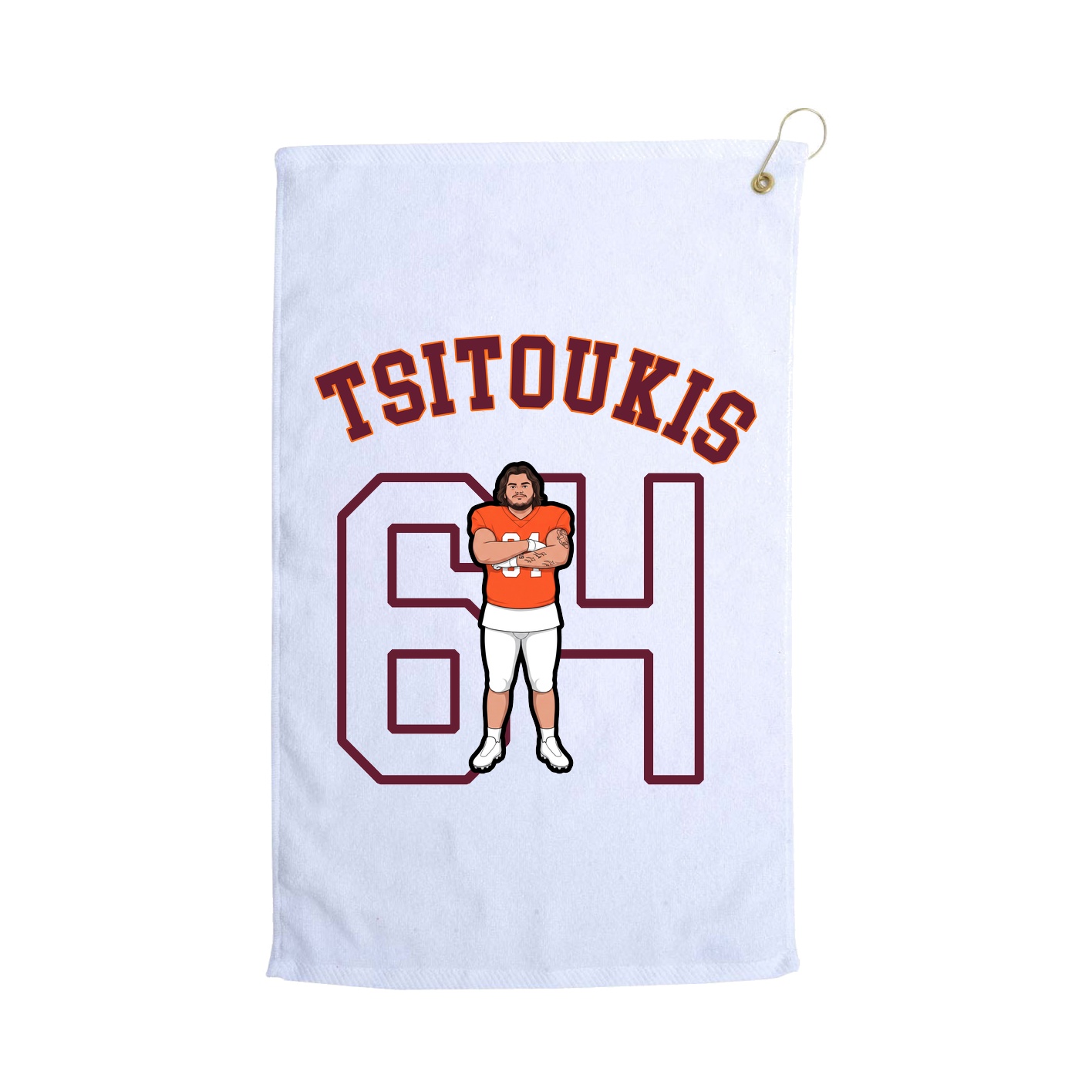 Golf Towel — Shirsey Arch in White