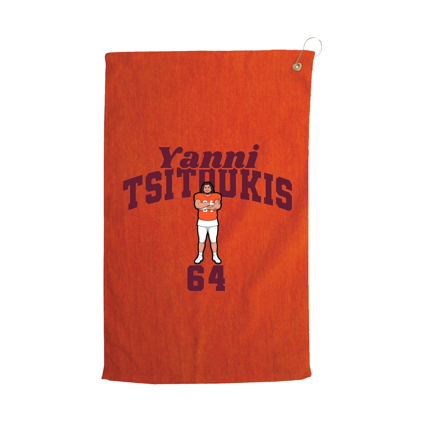 Golf Towel — Signature Arch in Orange