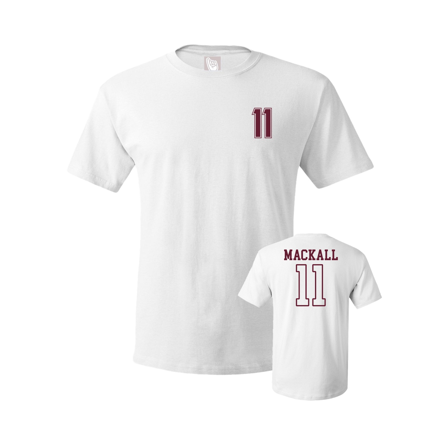 Youth Tee — Chest Back in White