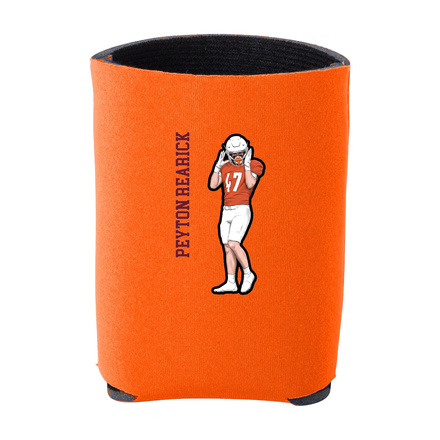Can Holder — Name Vertical in Orange
