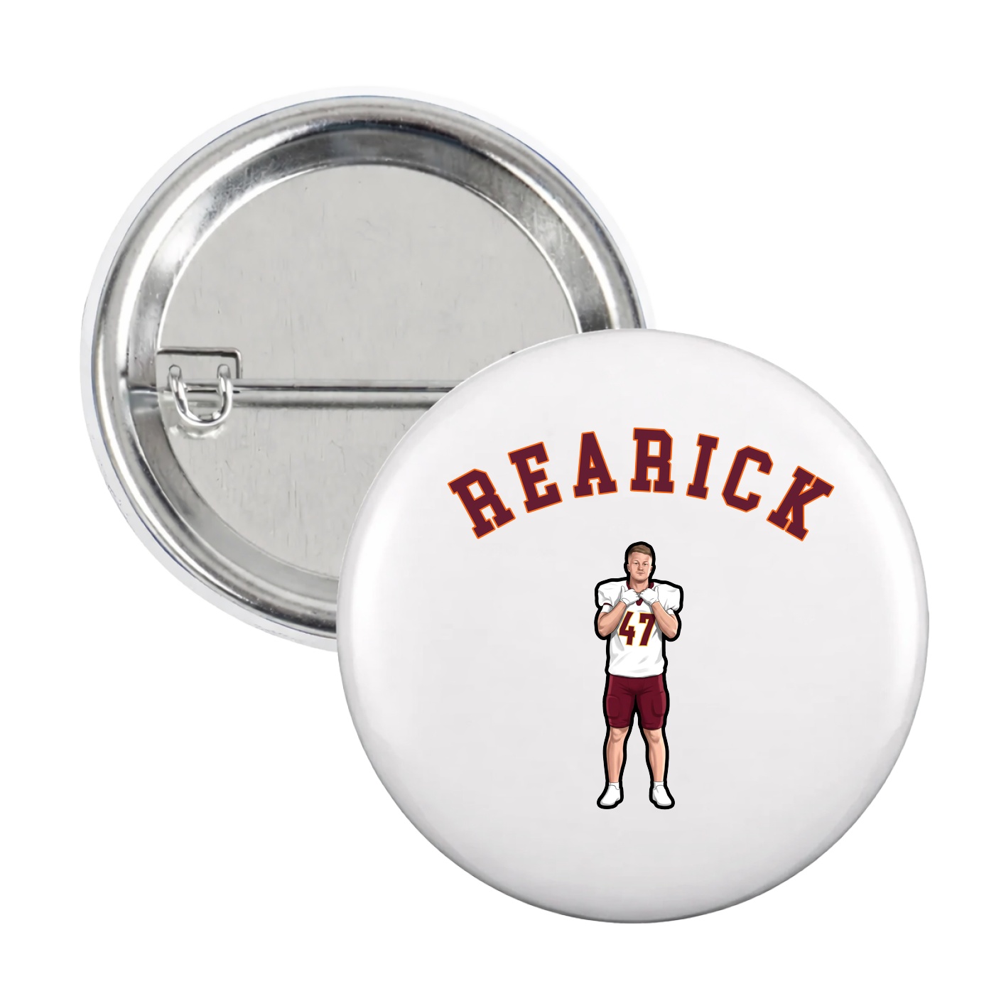 Game Day Button — Shirsey Arch in White