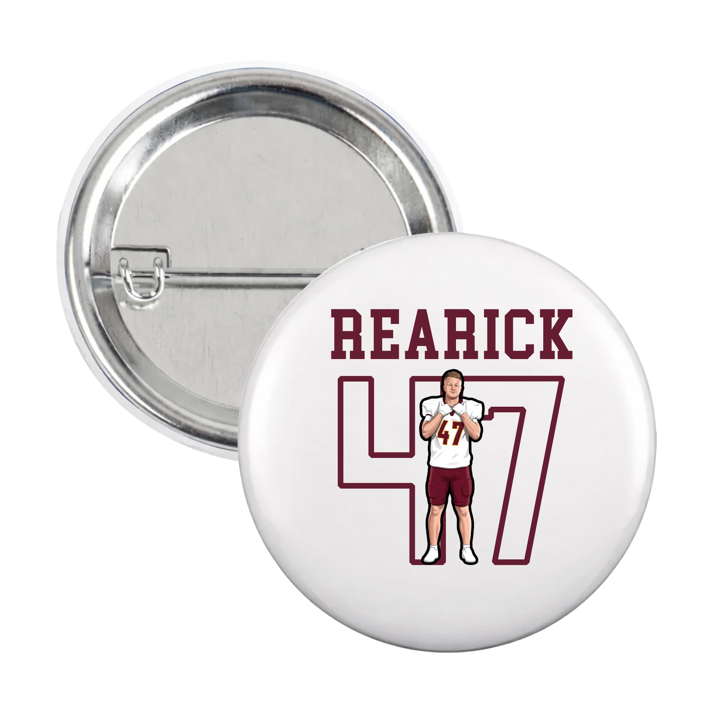 Game Day Button — Shirsey in White