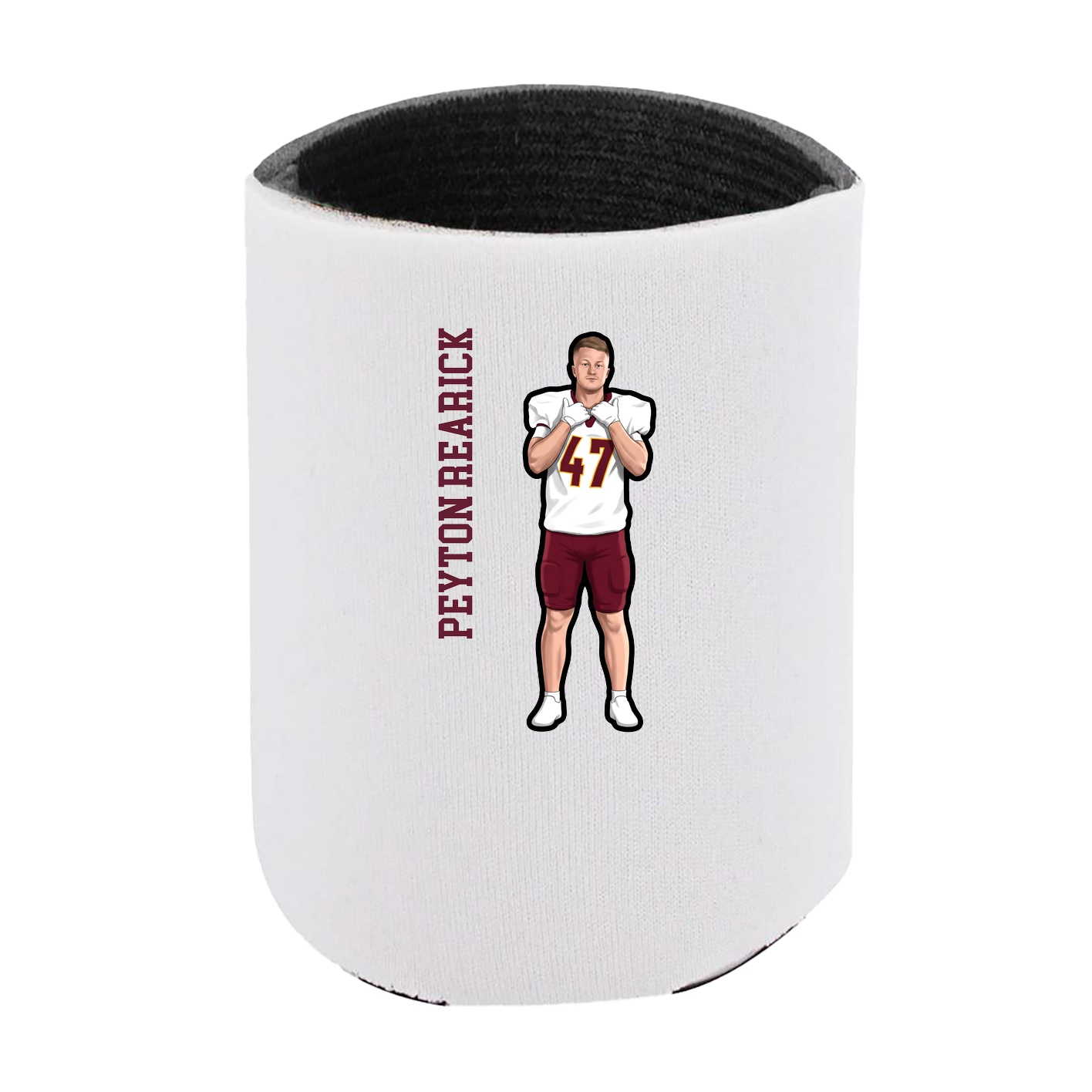 Can Holder — Name Vertical in White