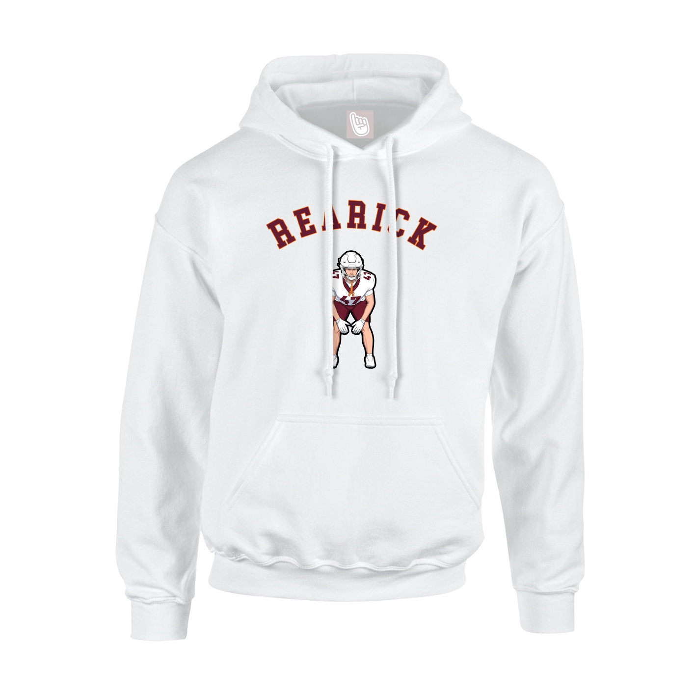 Youth Hoodie — Shirsey Arch in White