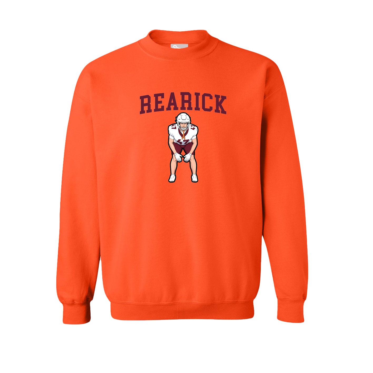 Fleece Crew — Shirsey in Orange