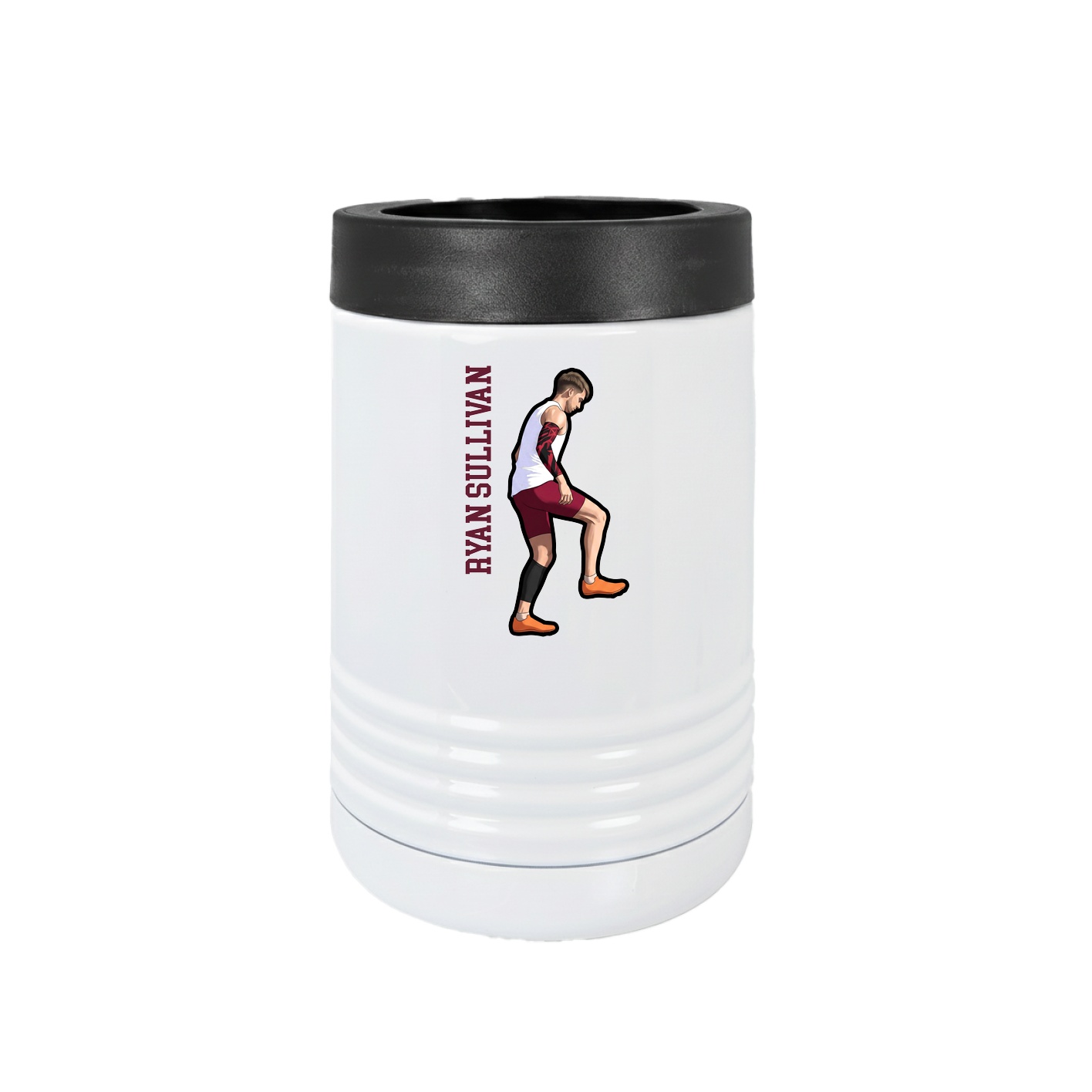 Beverage Holder — Name Vertical in White