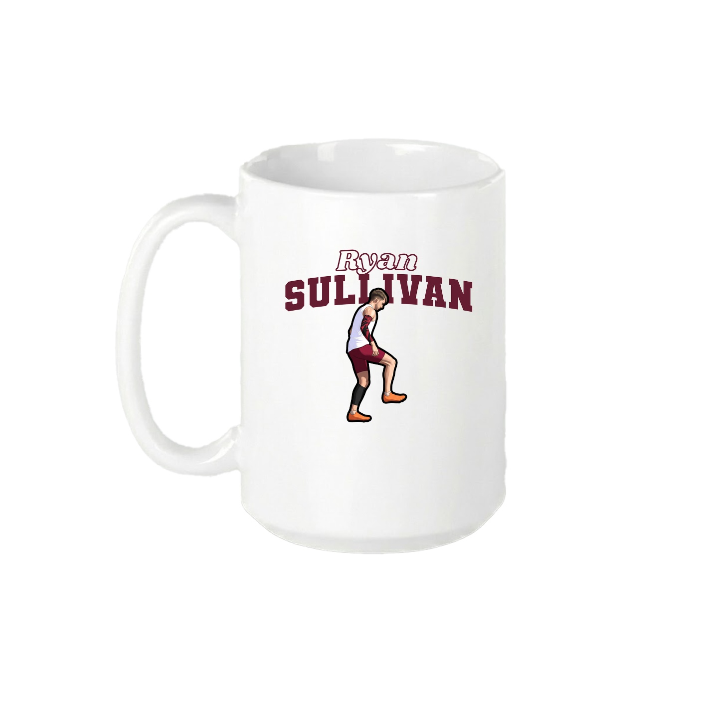 15oz Coffee Mug — Name Arch in White