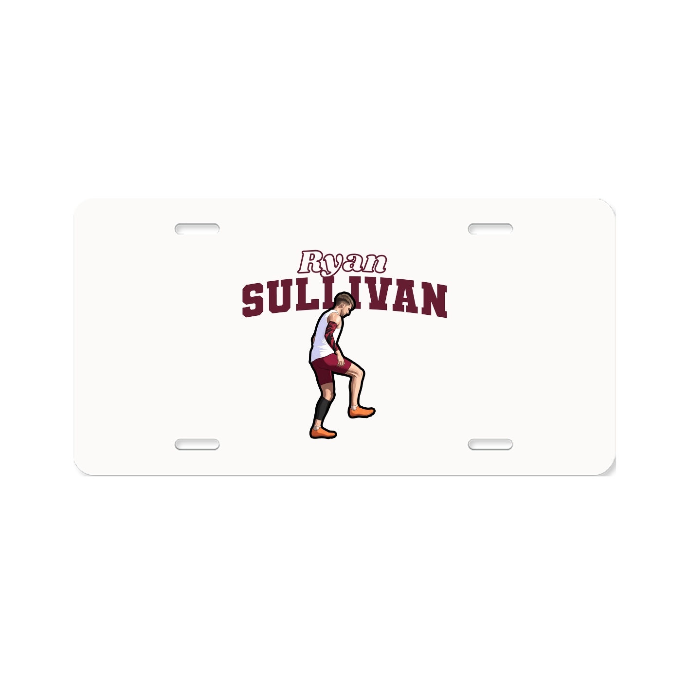 License Plate — Name Arch in Classic