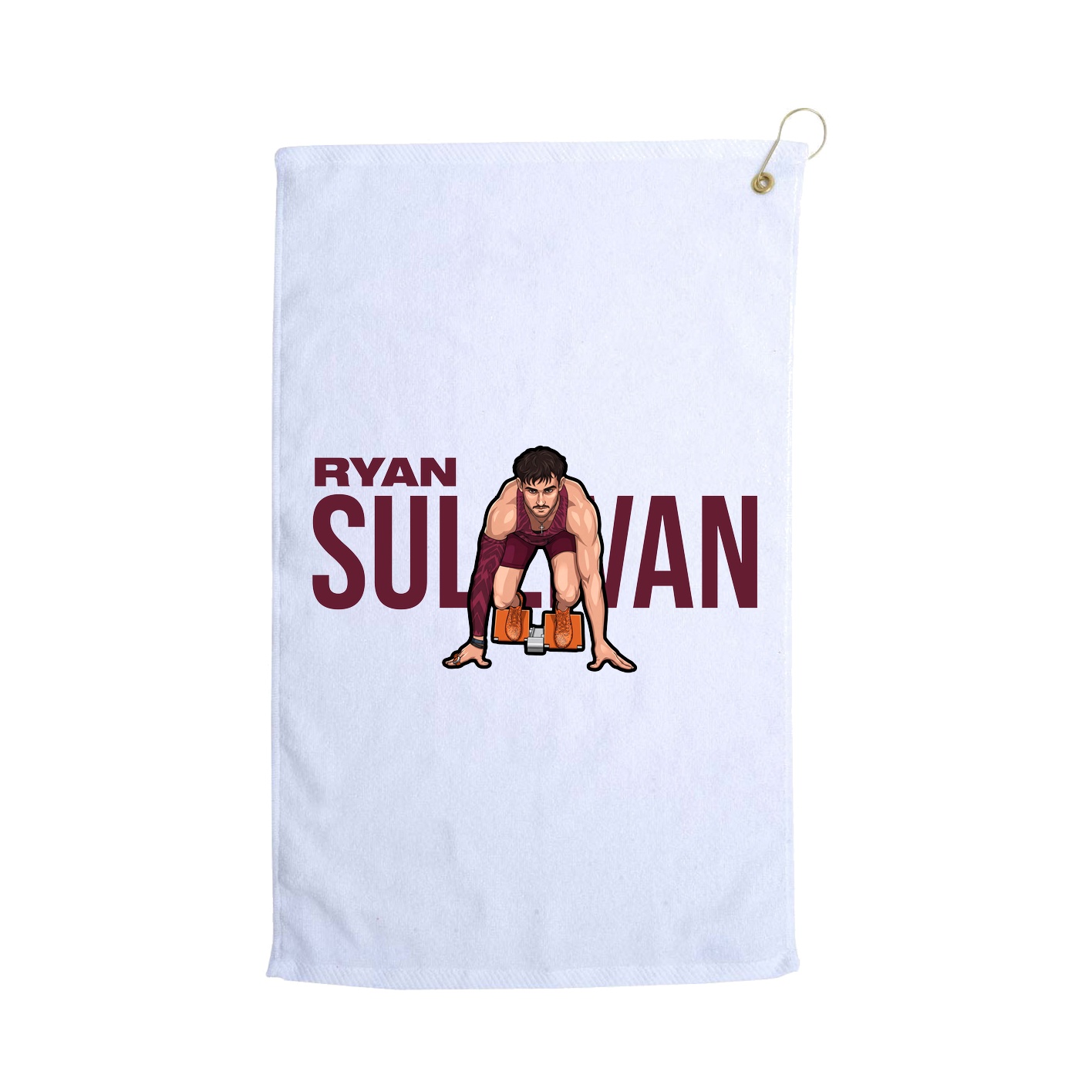 Golf Towel — Player Name in White