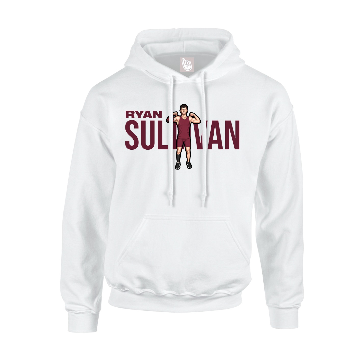 Youth Hoodie — Player Name in White