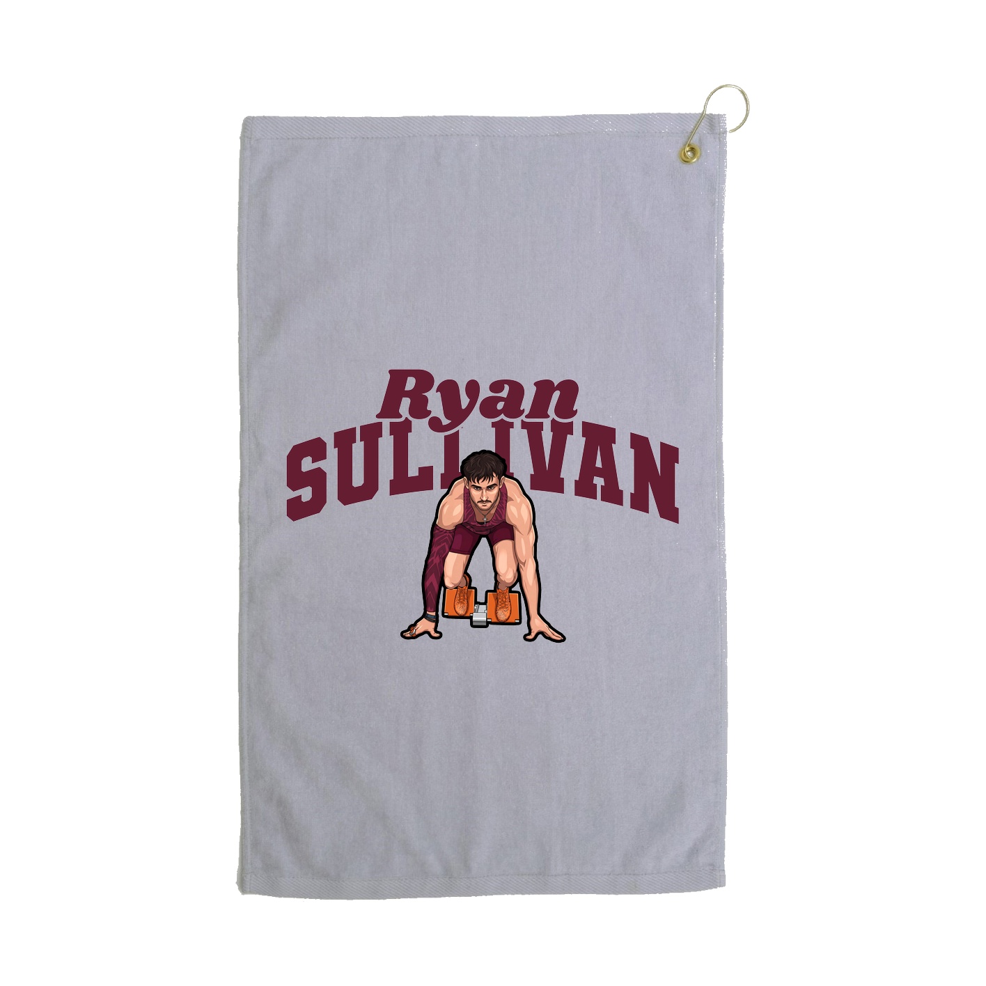Golf Towel — Signature Arch in Grey