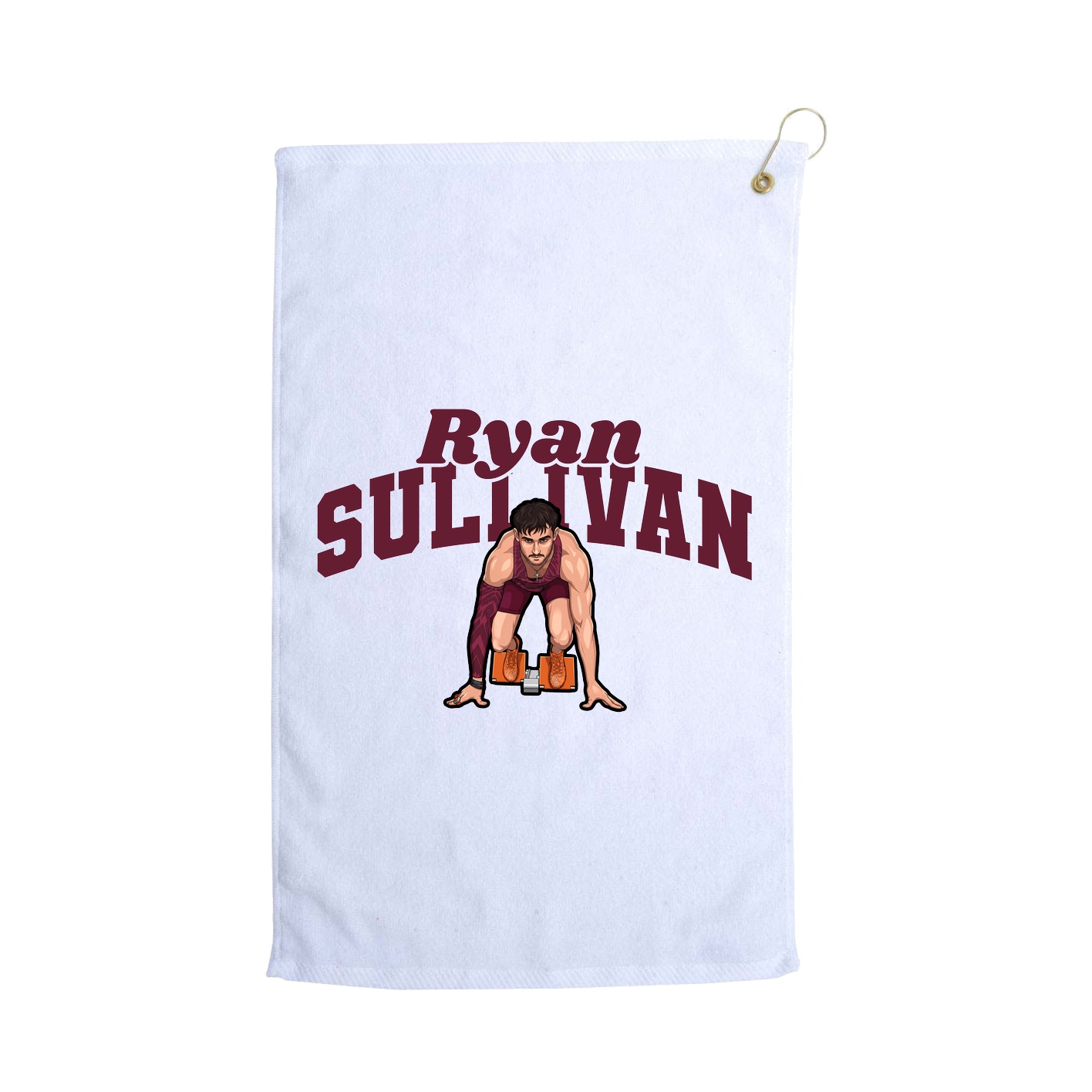 Golf Towel — Signature Arch in White