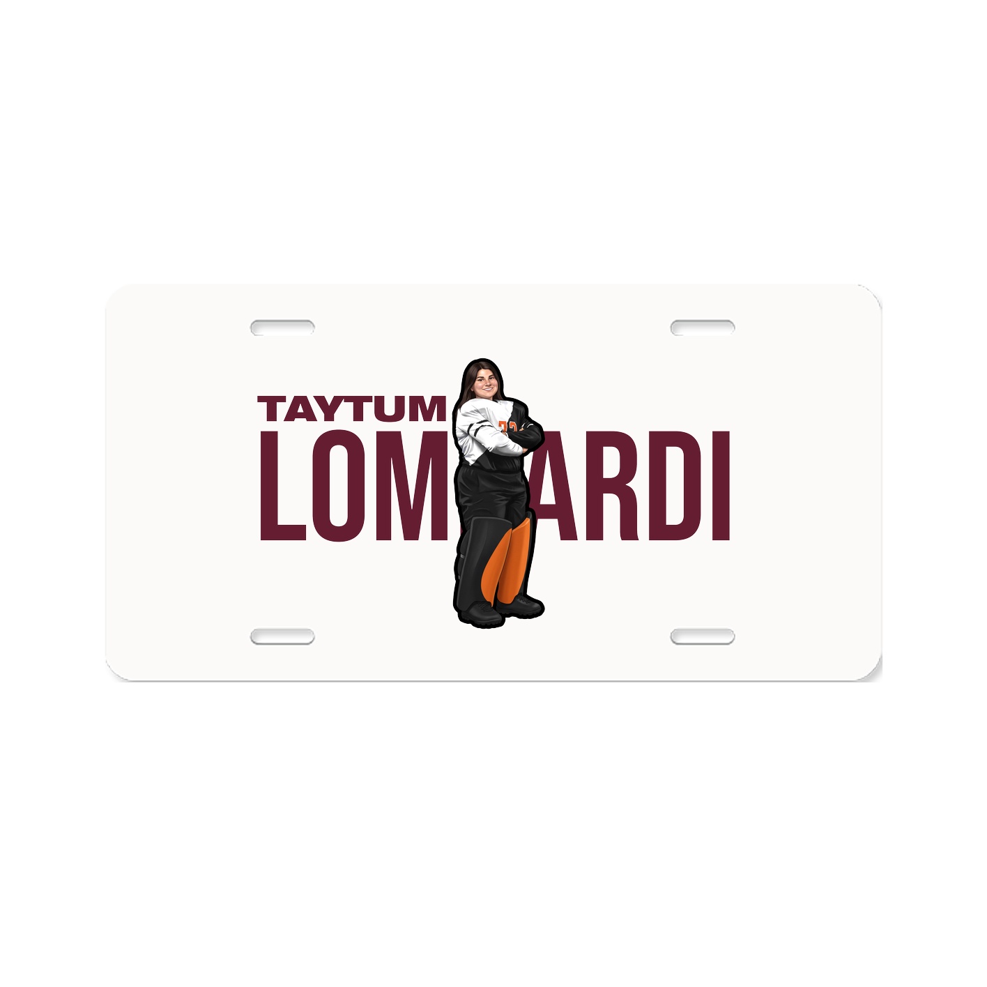 License Plate — Player Name in Classic