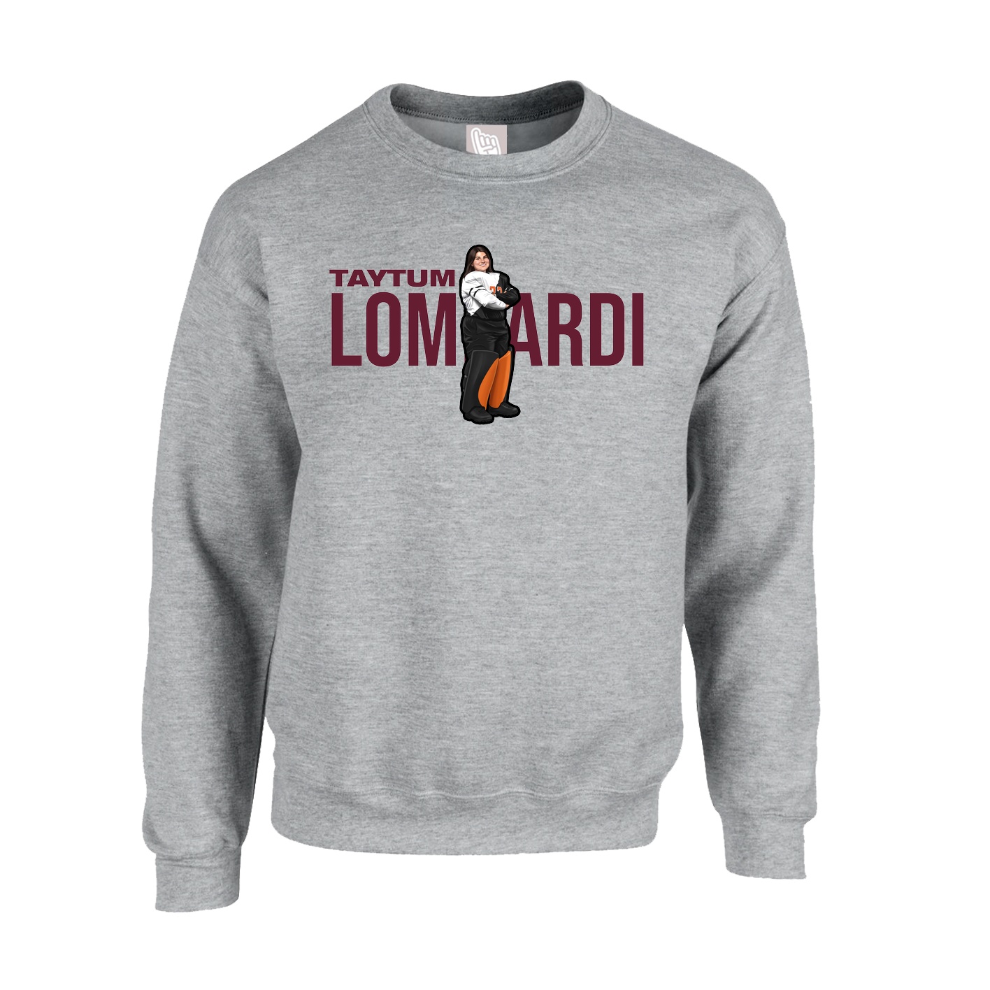 Fleece Crew — Player Name in Grey