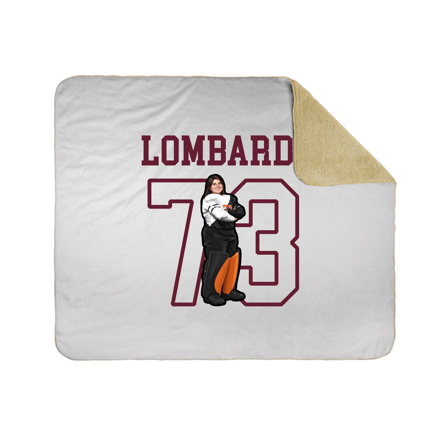 Throw Blanket — Shirsey in White