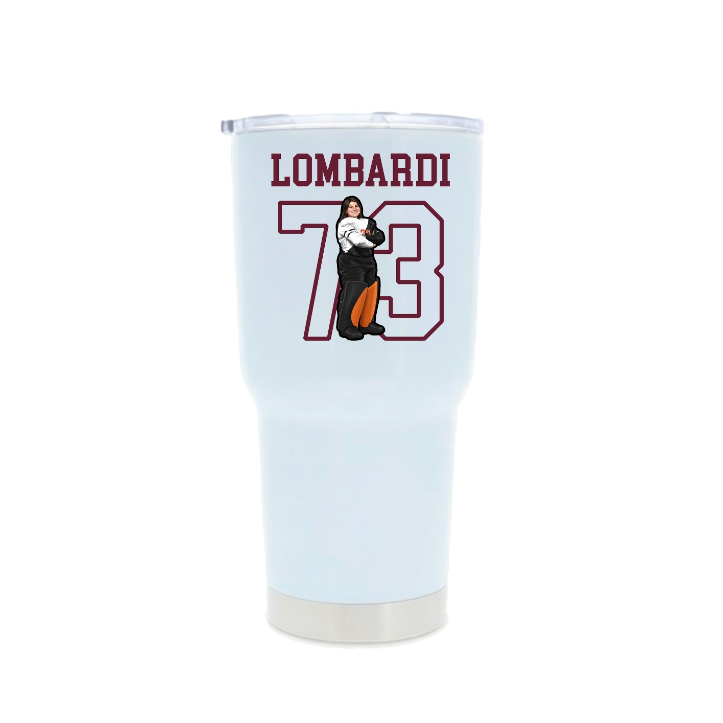 30oz Stainless Steel Tumbler — Shirsey in White