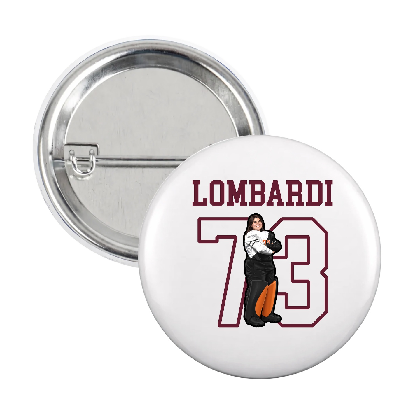 Game Day Button — Shirsey in White