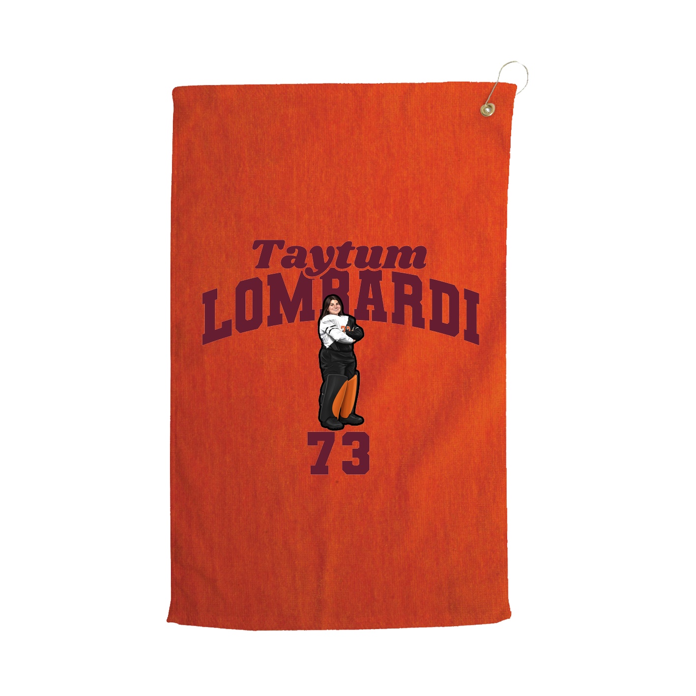 Golf Towel — Signature Arch in Orange